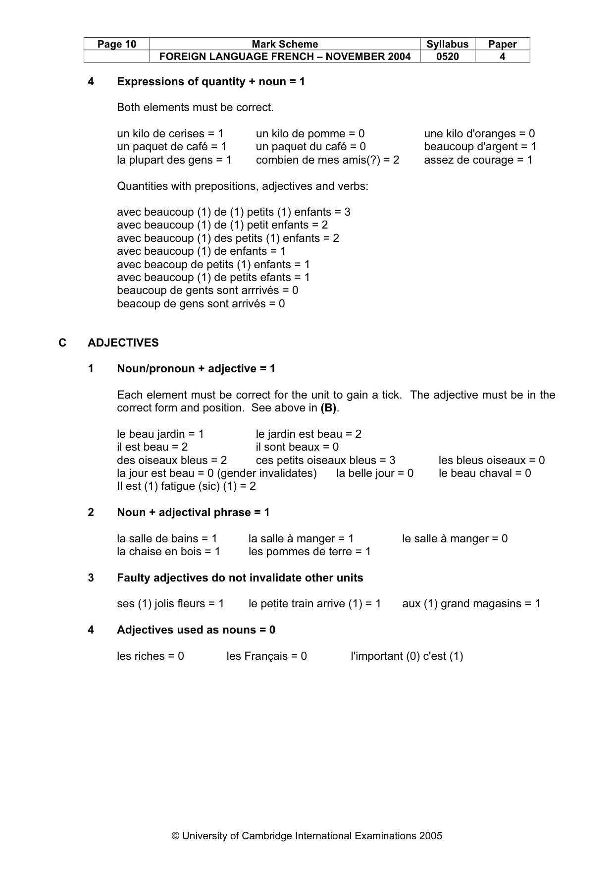 Mark scheme, page 12 of 17