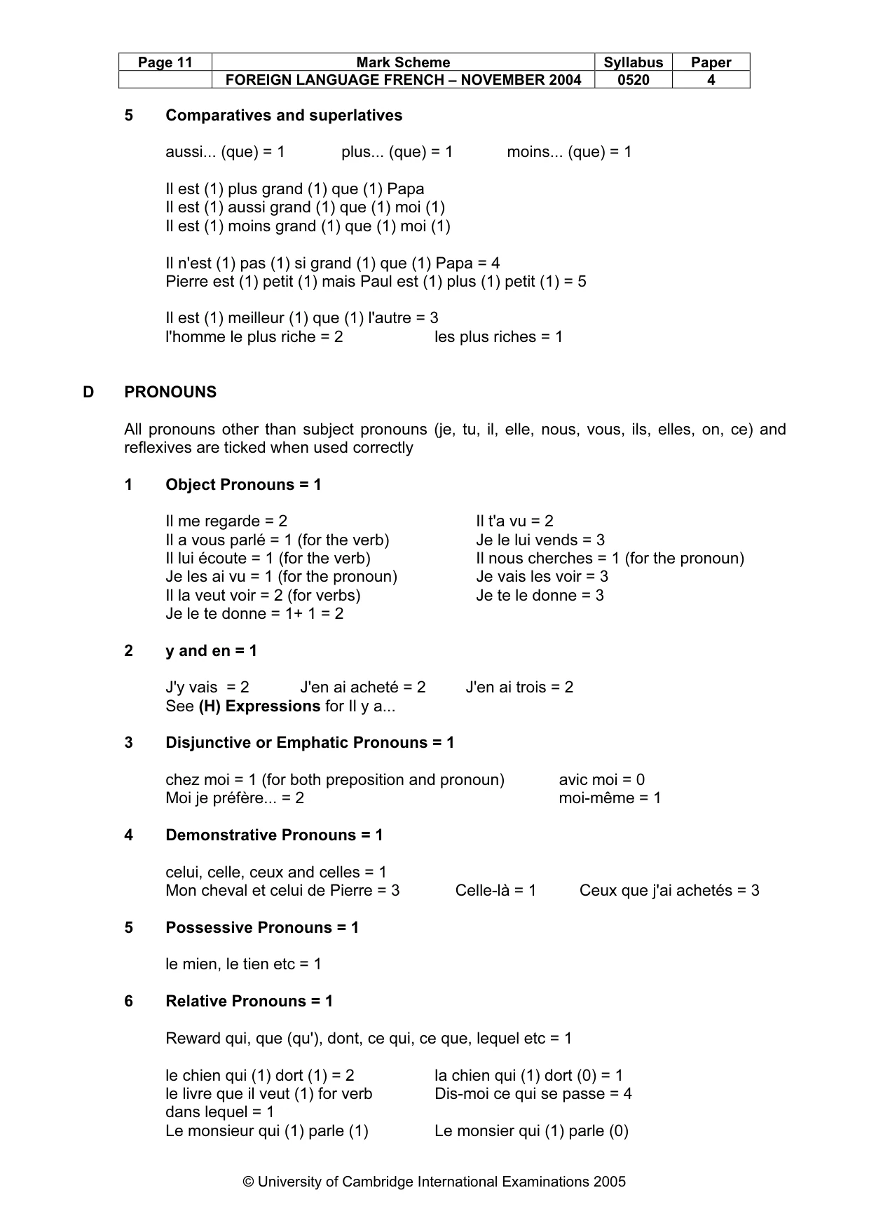 Mark scheme, page 13 of 17