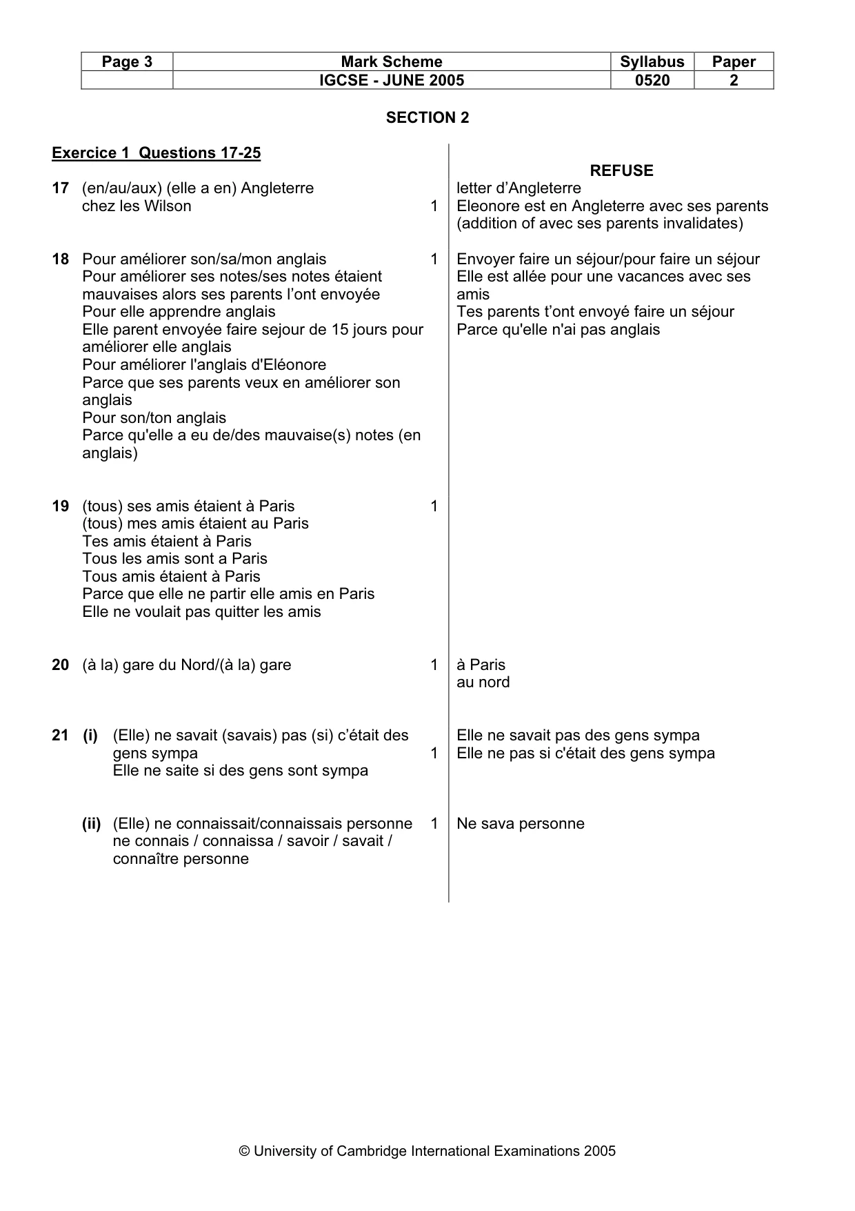 Mark scheme, page 5 of 45