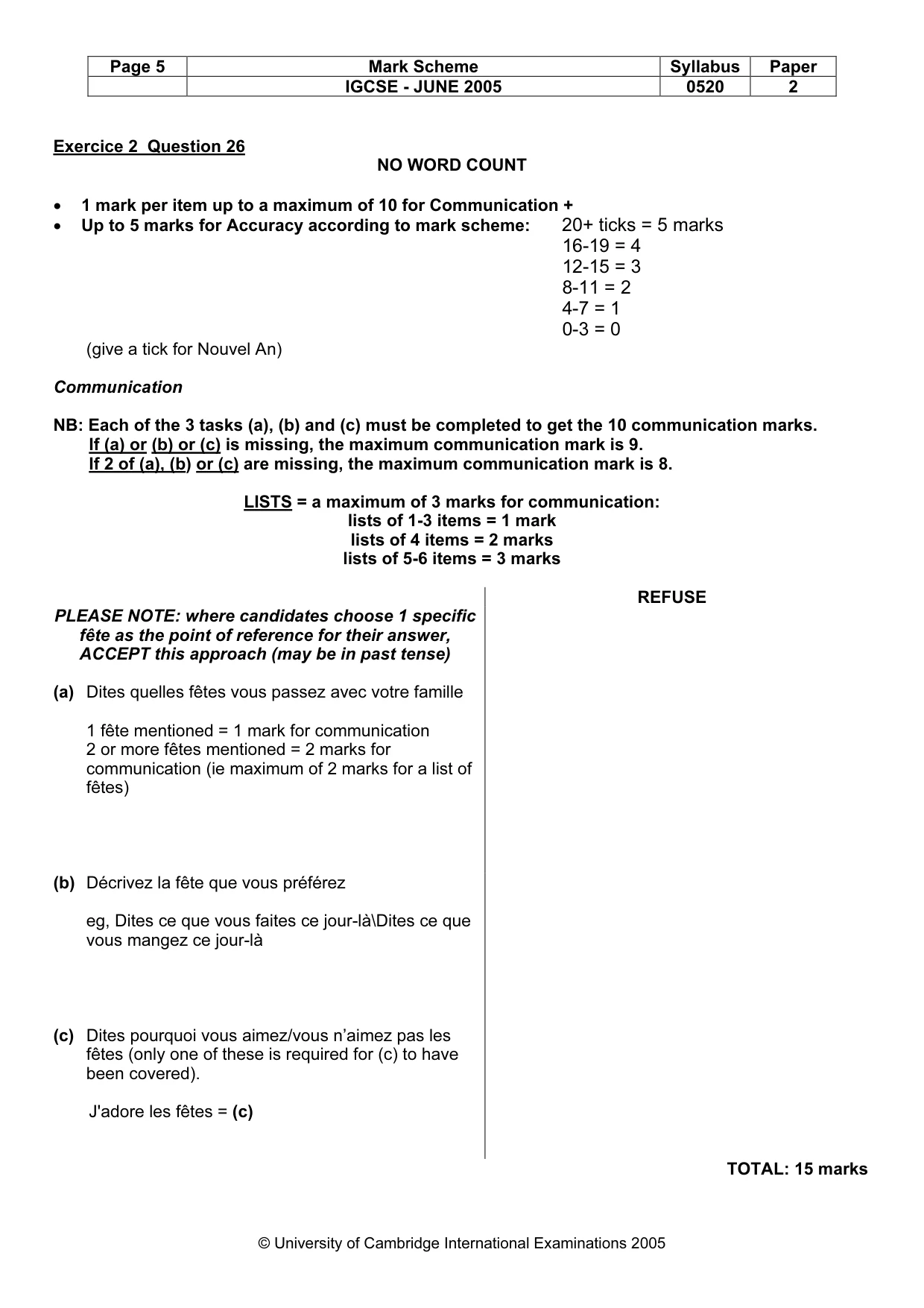 Mark scheme, page 7 of 45