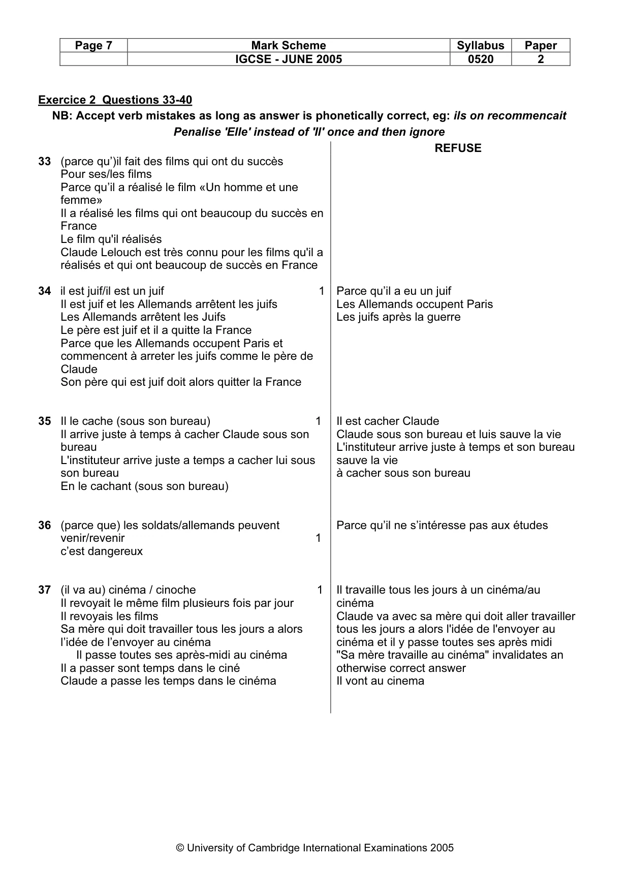Mark scheme, page 9 of 45