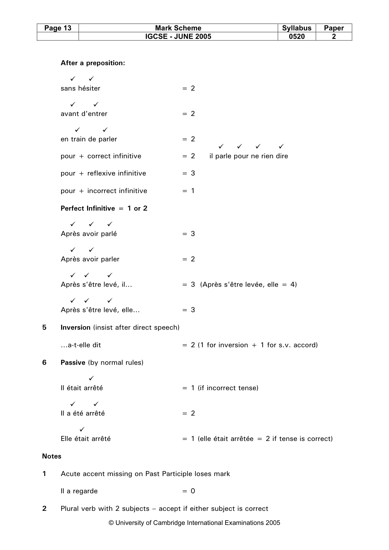 Mark scheme, page 15 of 45