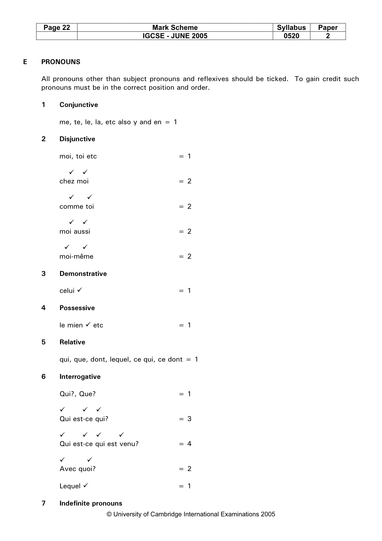 Mark scheme, page 24 of 45