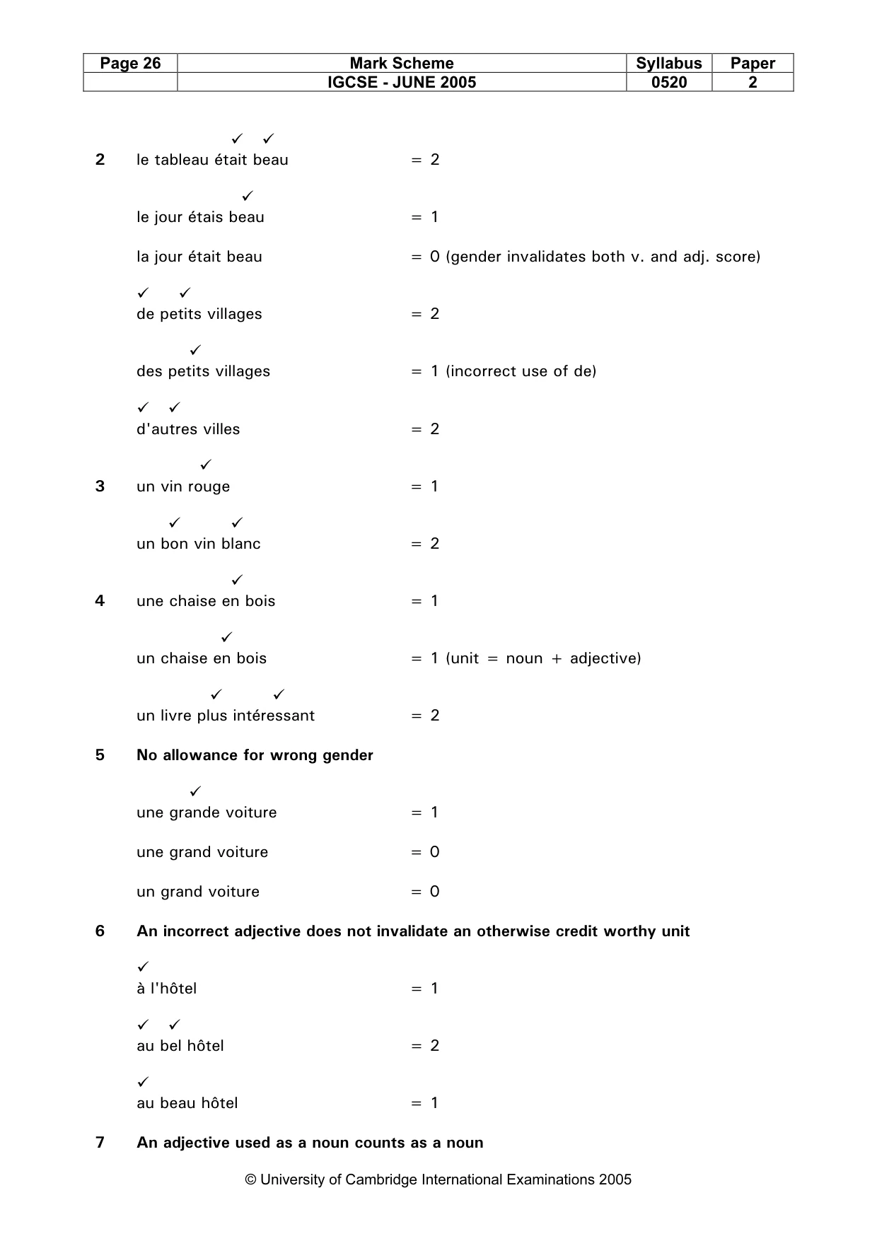 Mark scheme, page 28 of 45