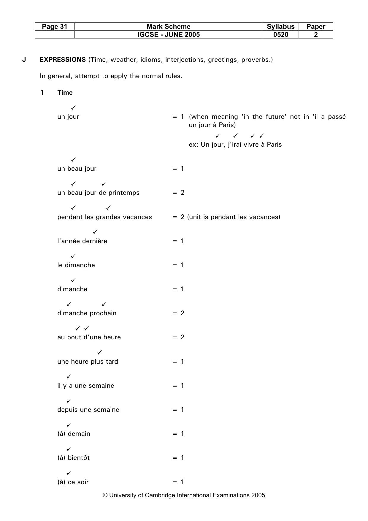 Mark scheme, page 33 of 45