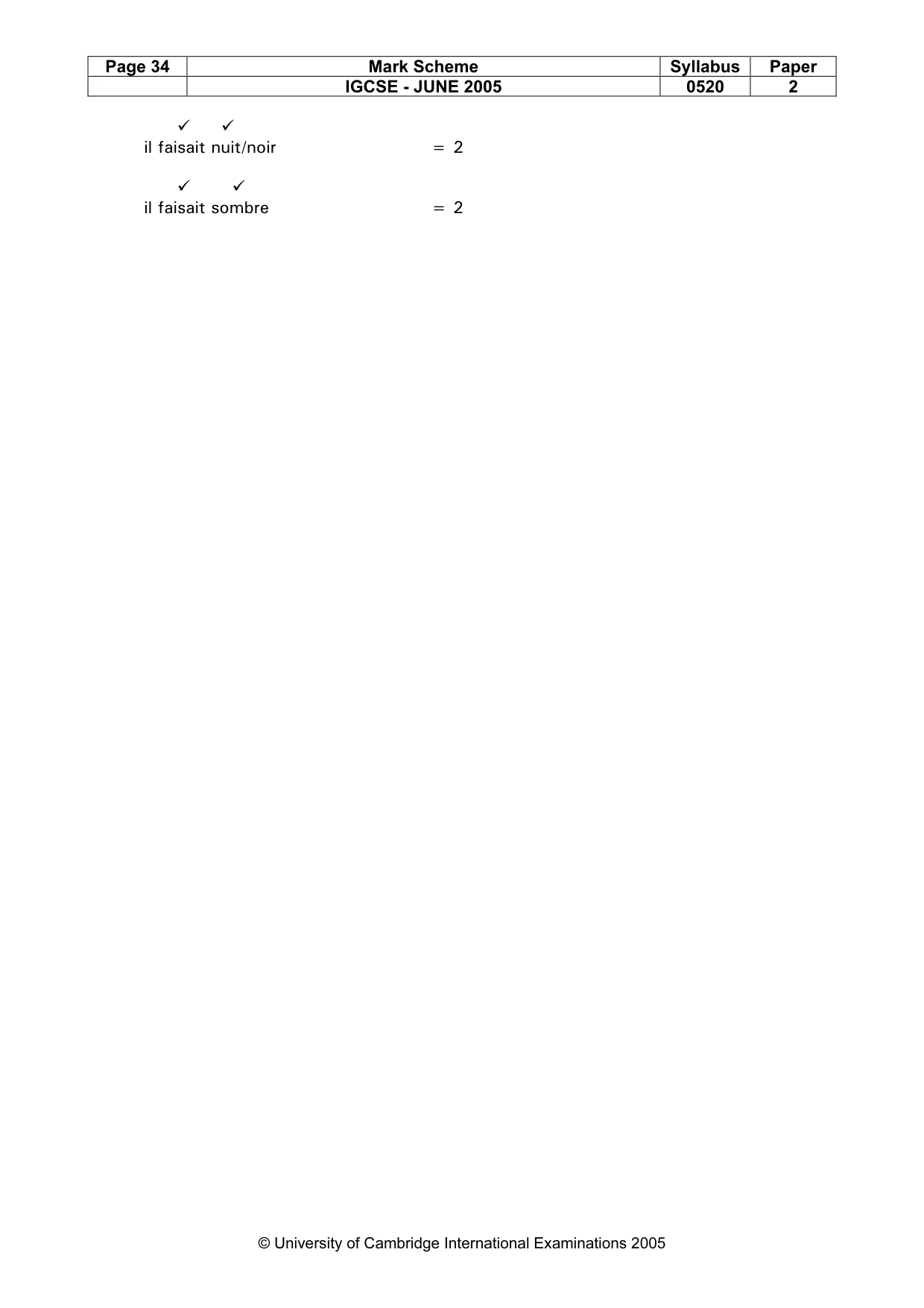 Mark scheme, page 36 of 45