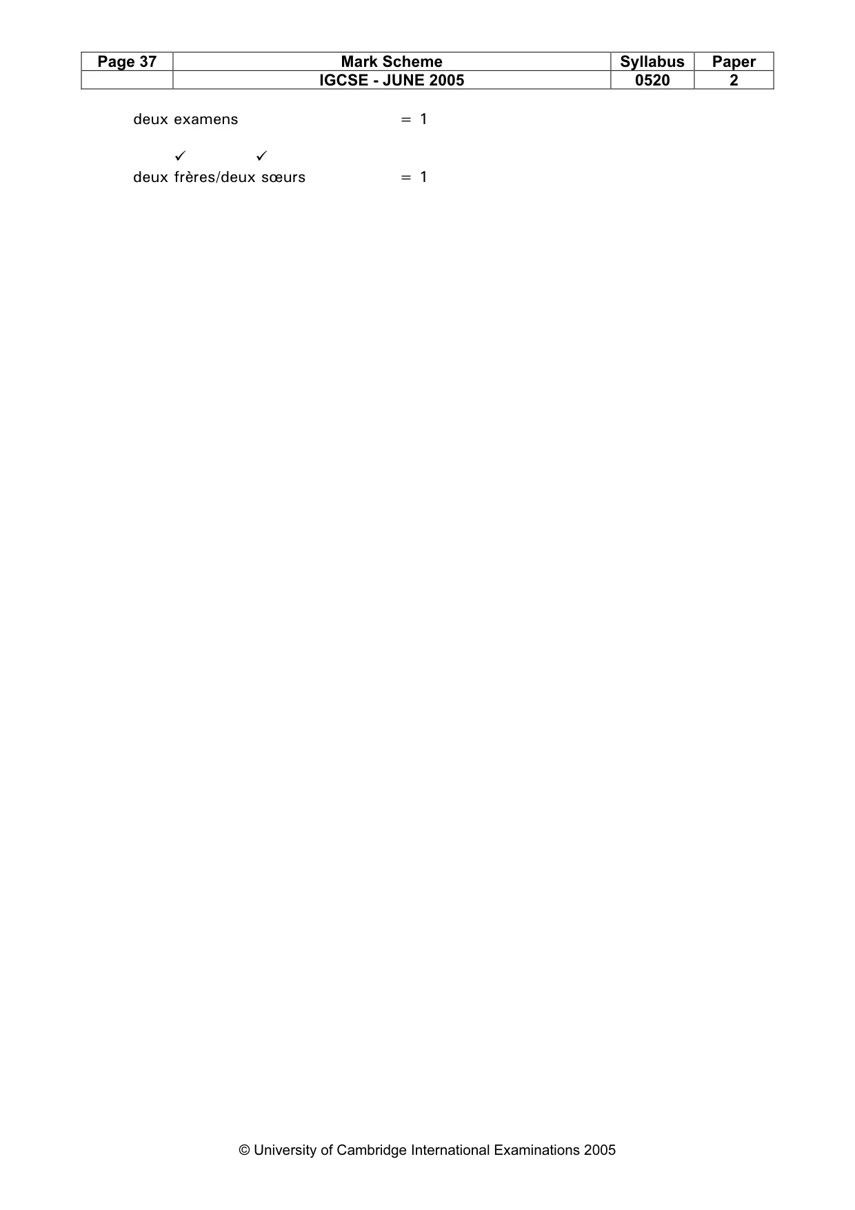 Mark scheme, page 39 of 45