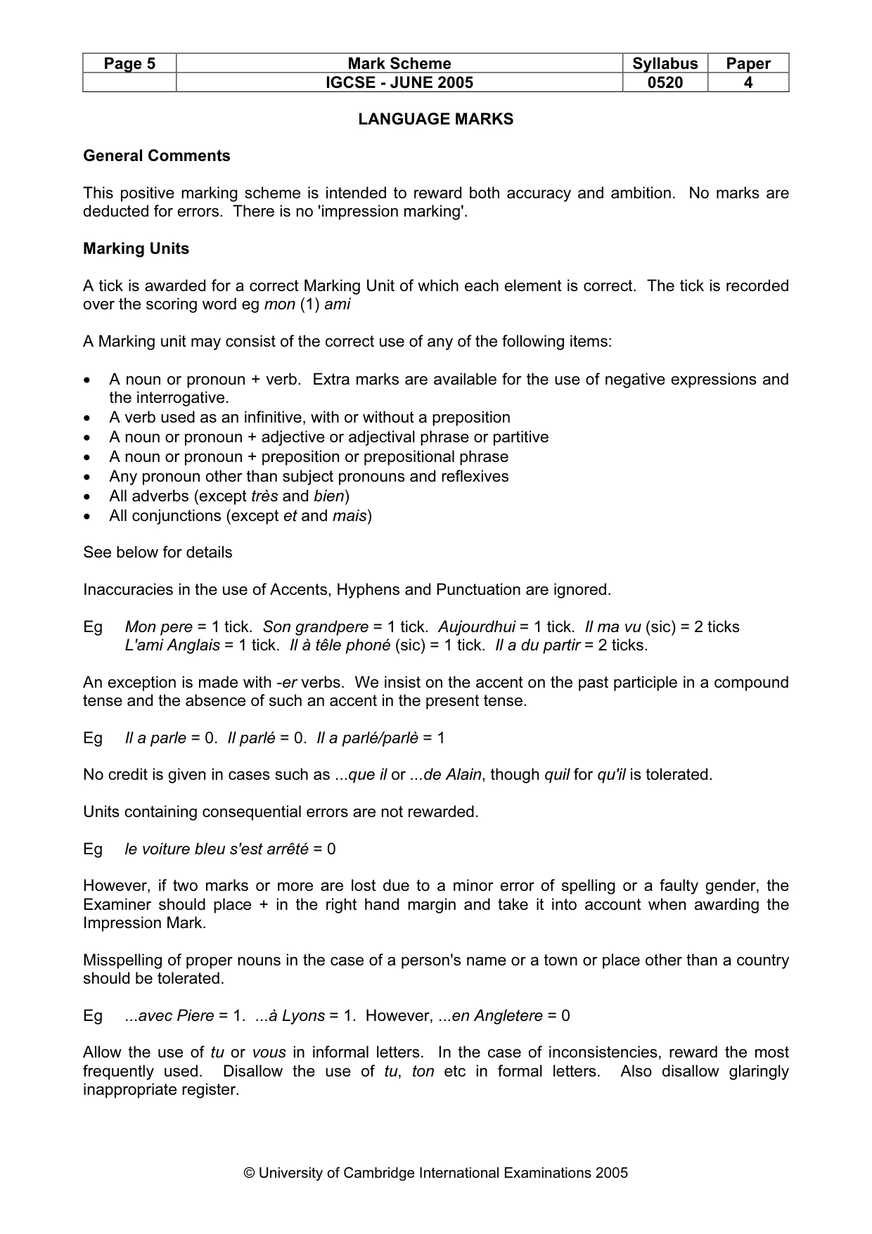 Mark scheme, page 7 of 17