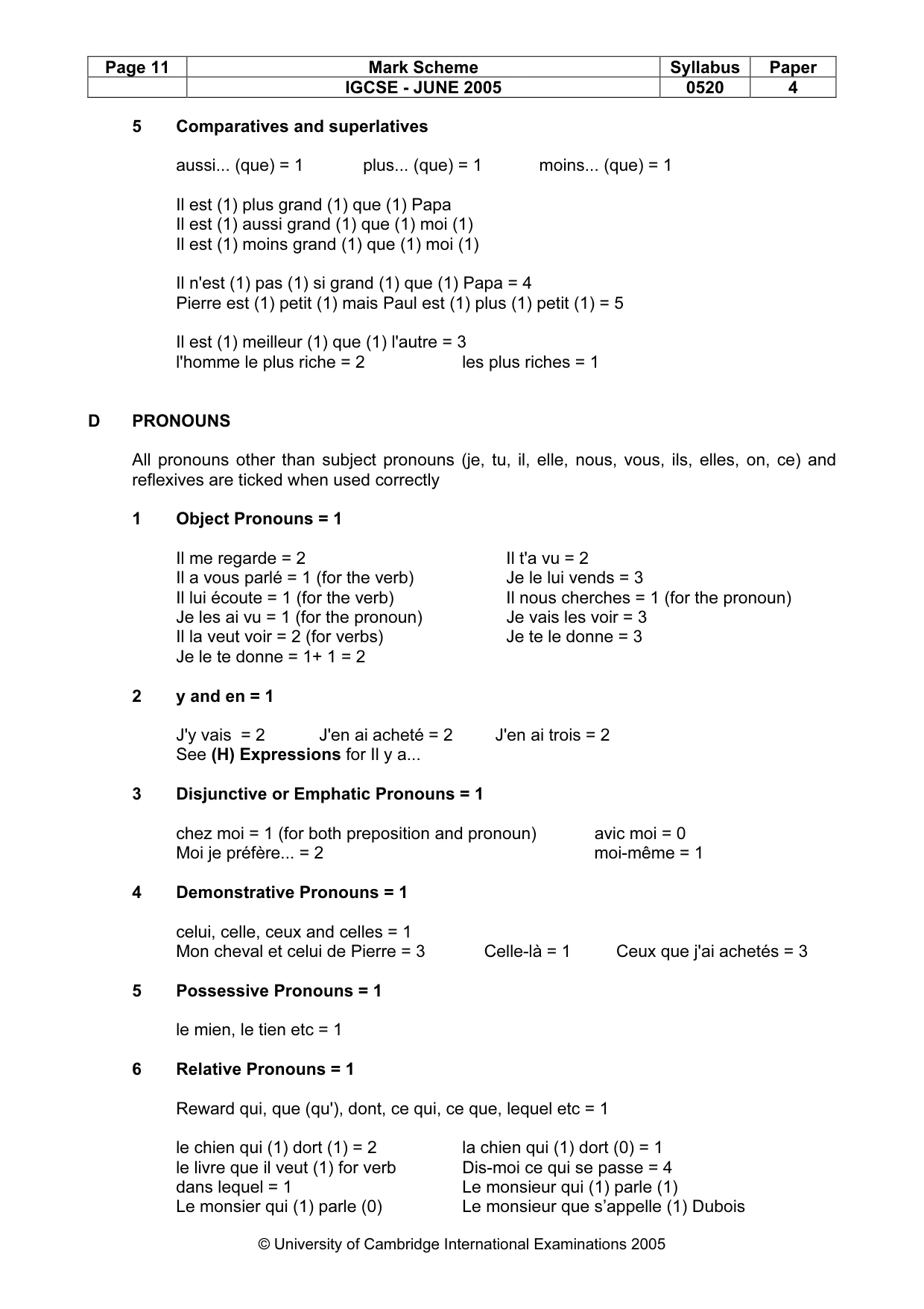 Mark scheme, page 13 of 17