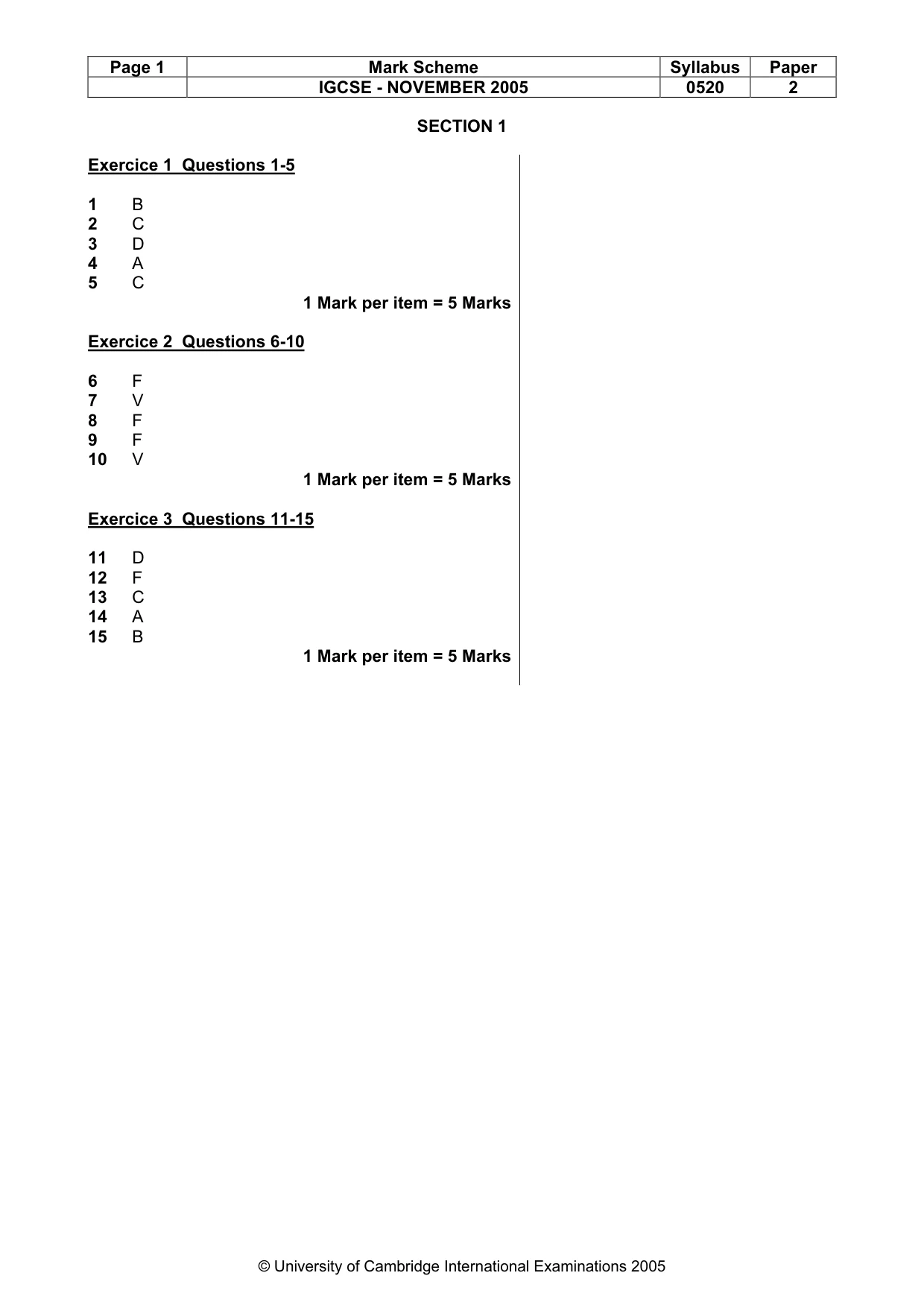 Mark scheme, page 2 of 30