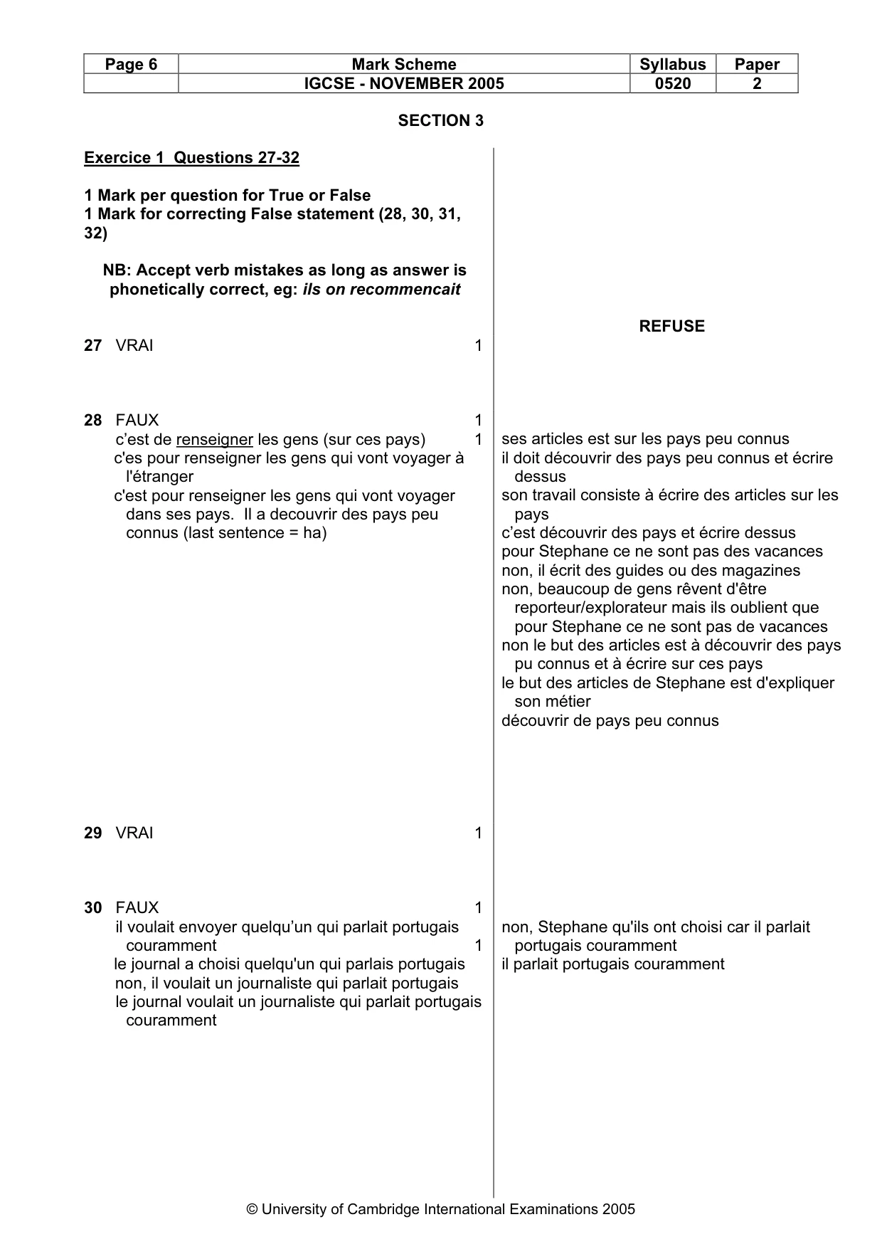 Mark scheme, page 7 of 30