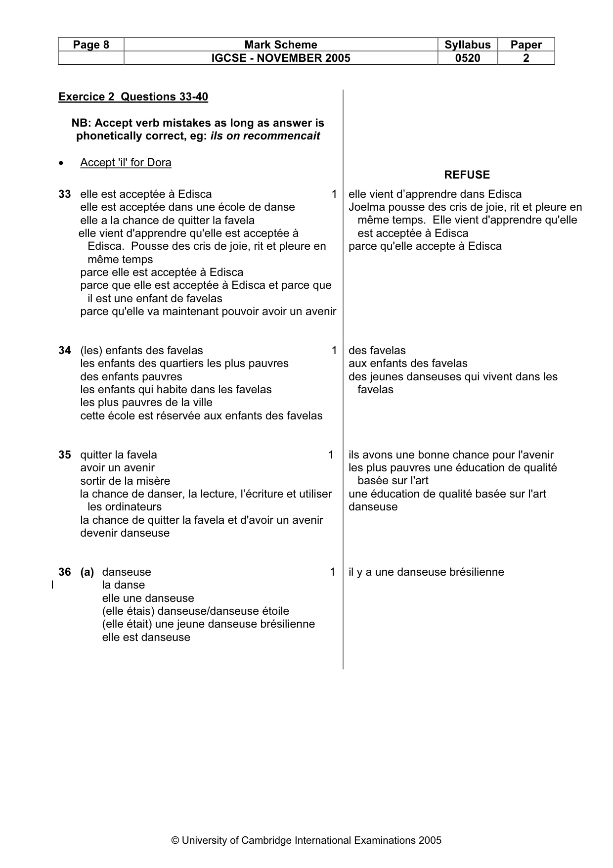 Mark scheme, page 9 of 30
