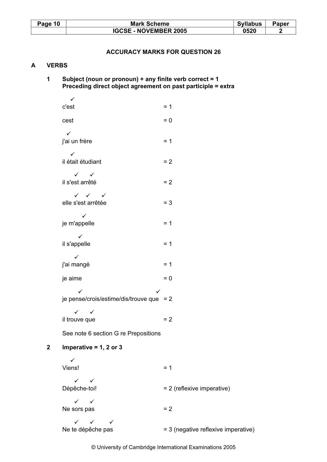 Mark scheme, page 11 of 30