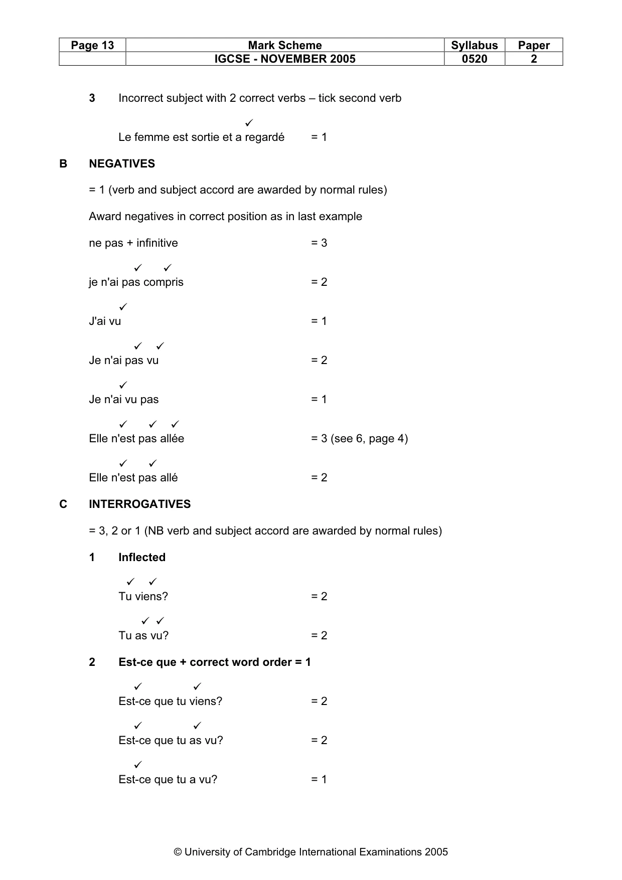 Mark scheme, page 14 of 30