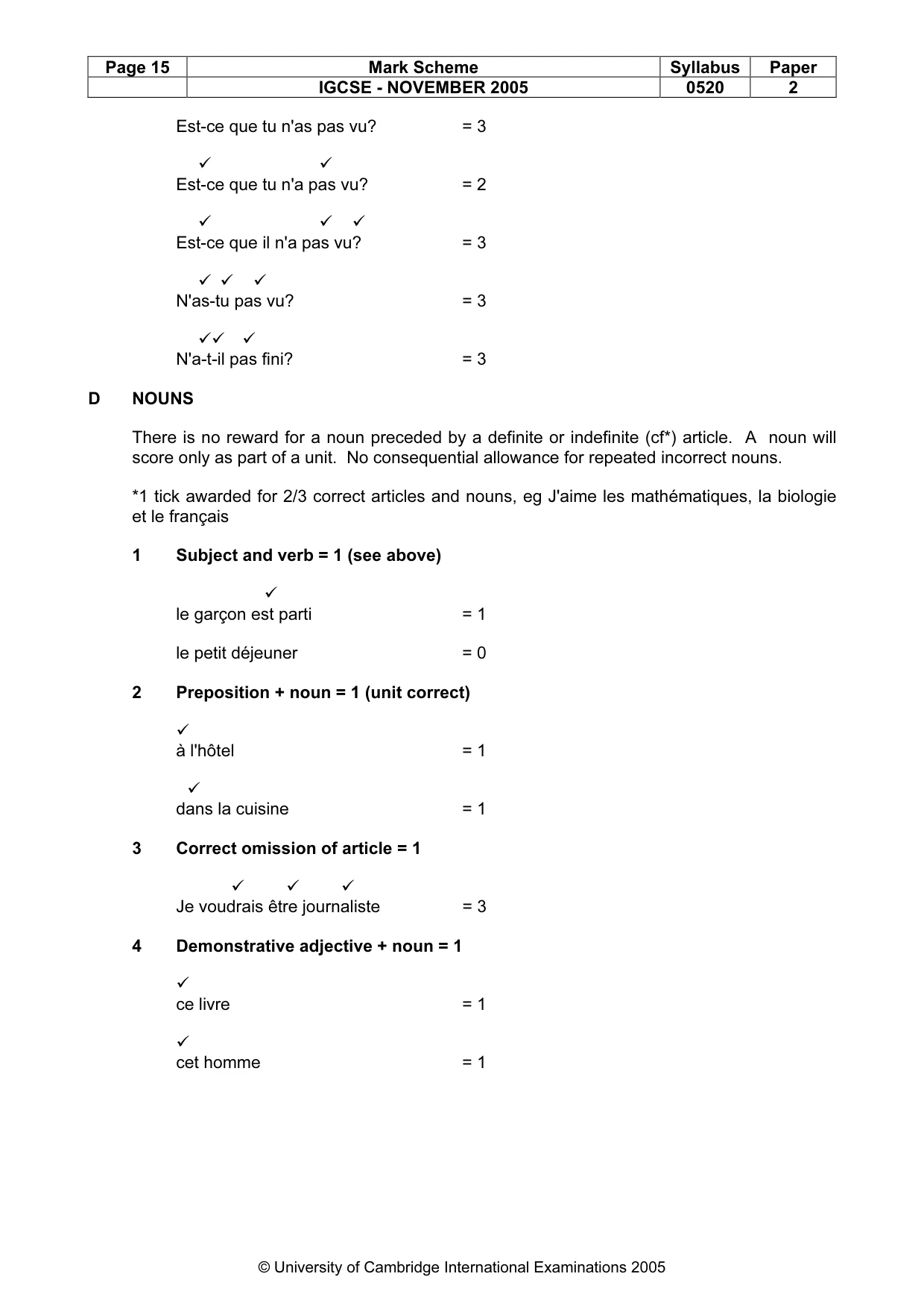 Mark scheme, page 16 of 30