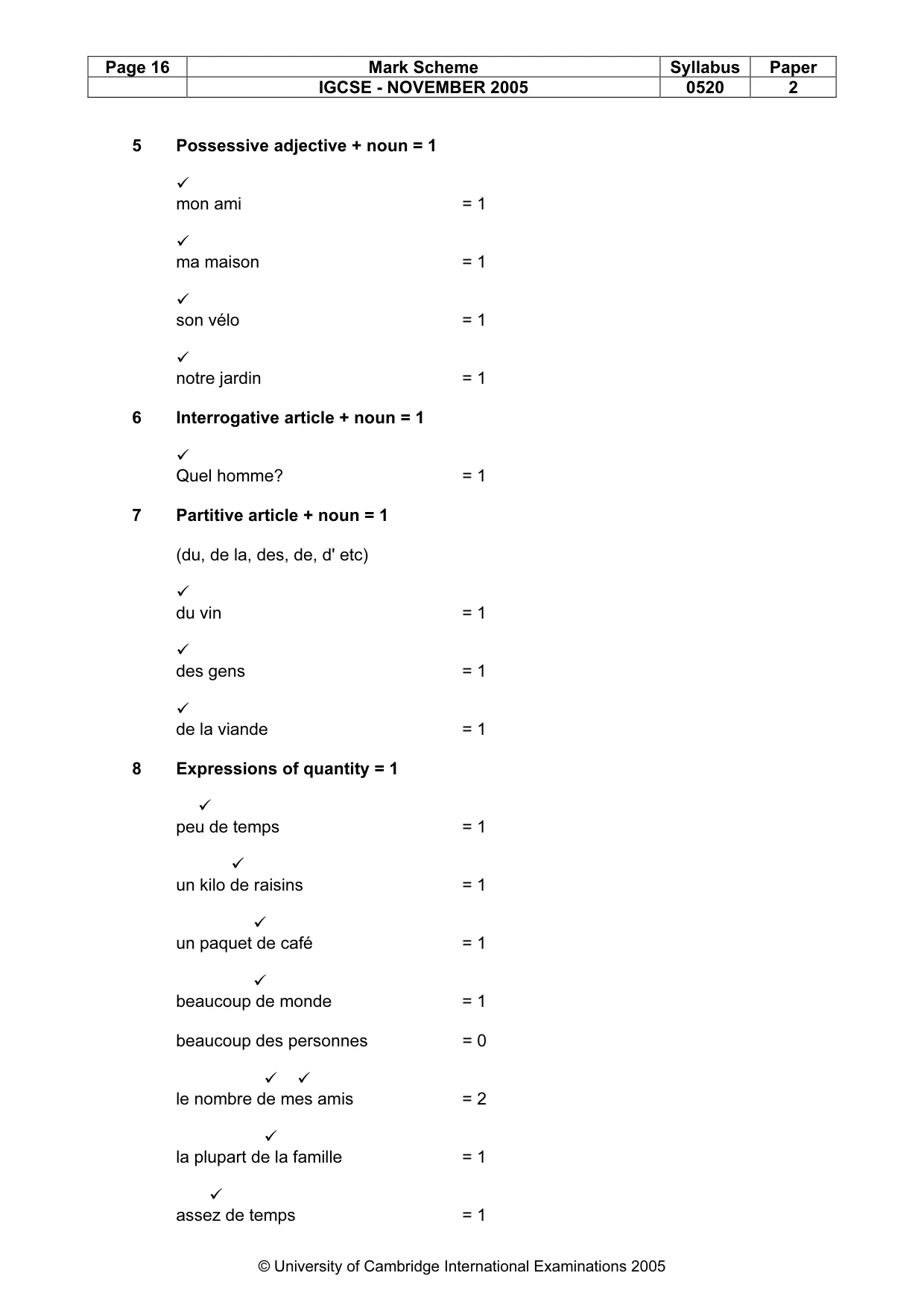 Mark scheme, page 17 of 30
