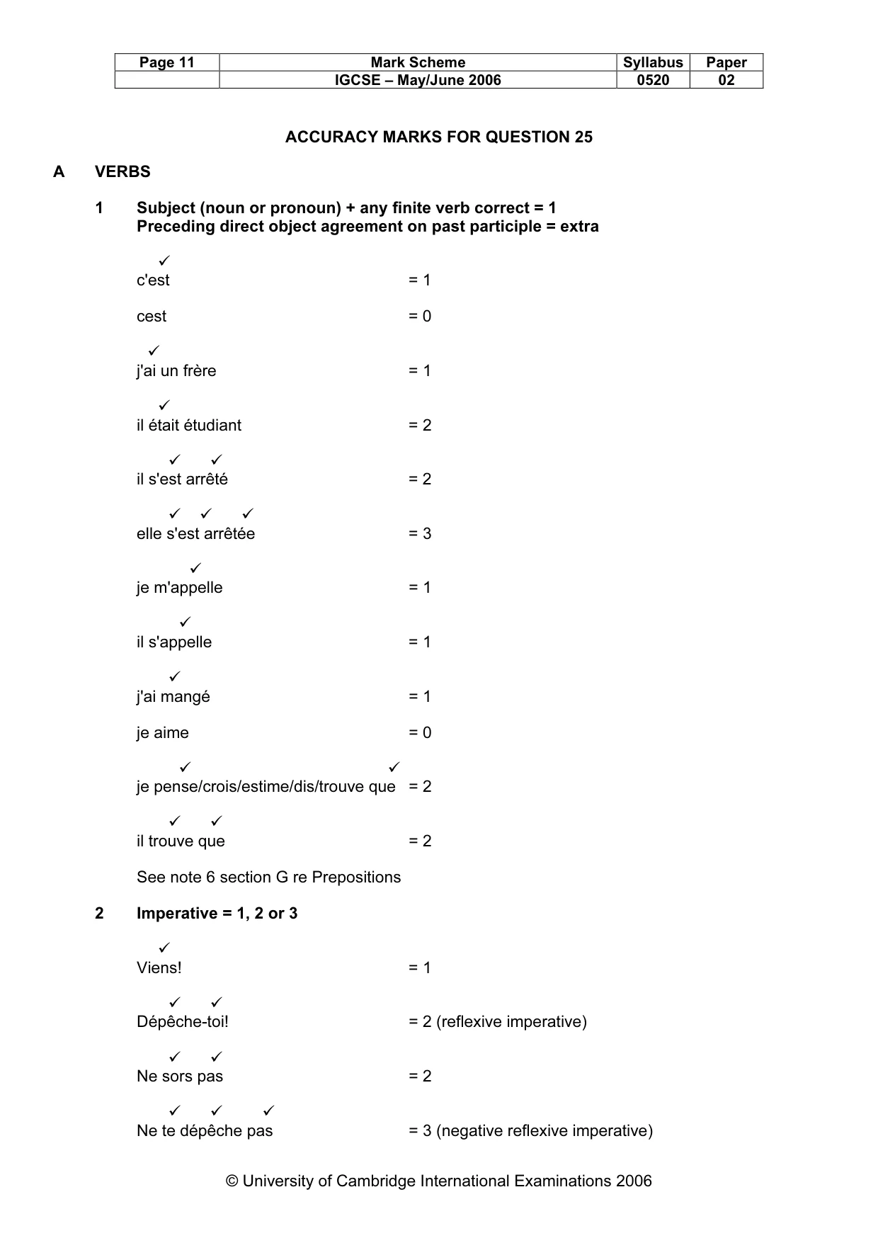 Mark scheme, page 11 of 30