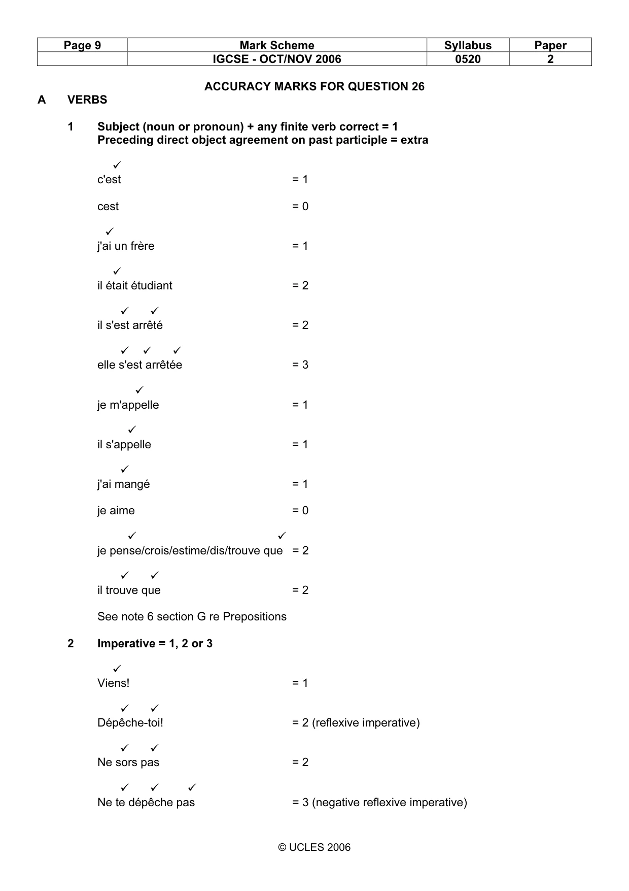 Mark scheme, page 9 of 28