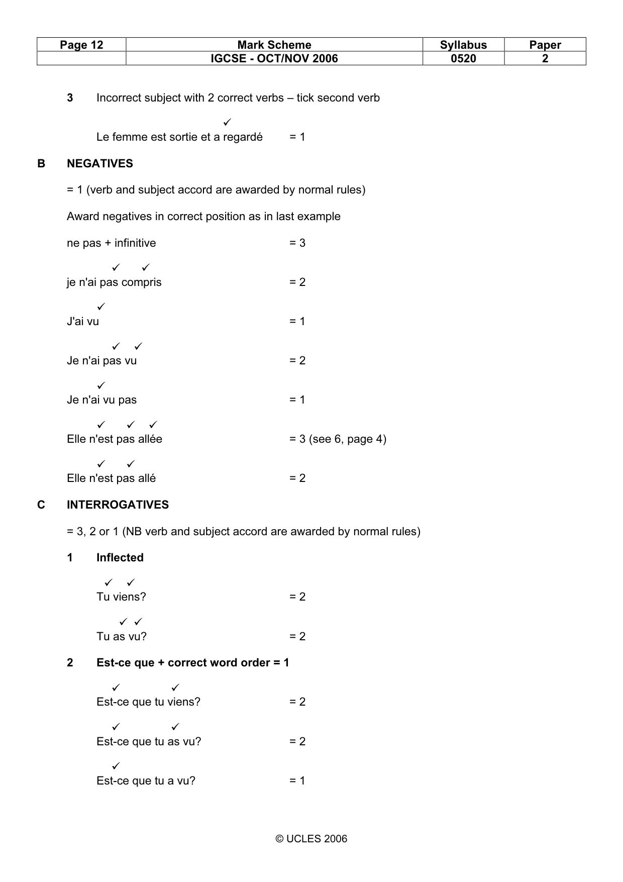 Mark scheme, page 12 of 28