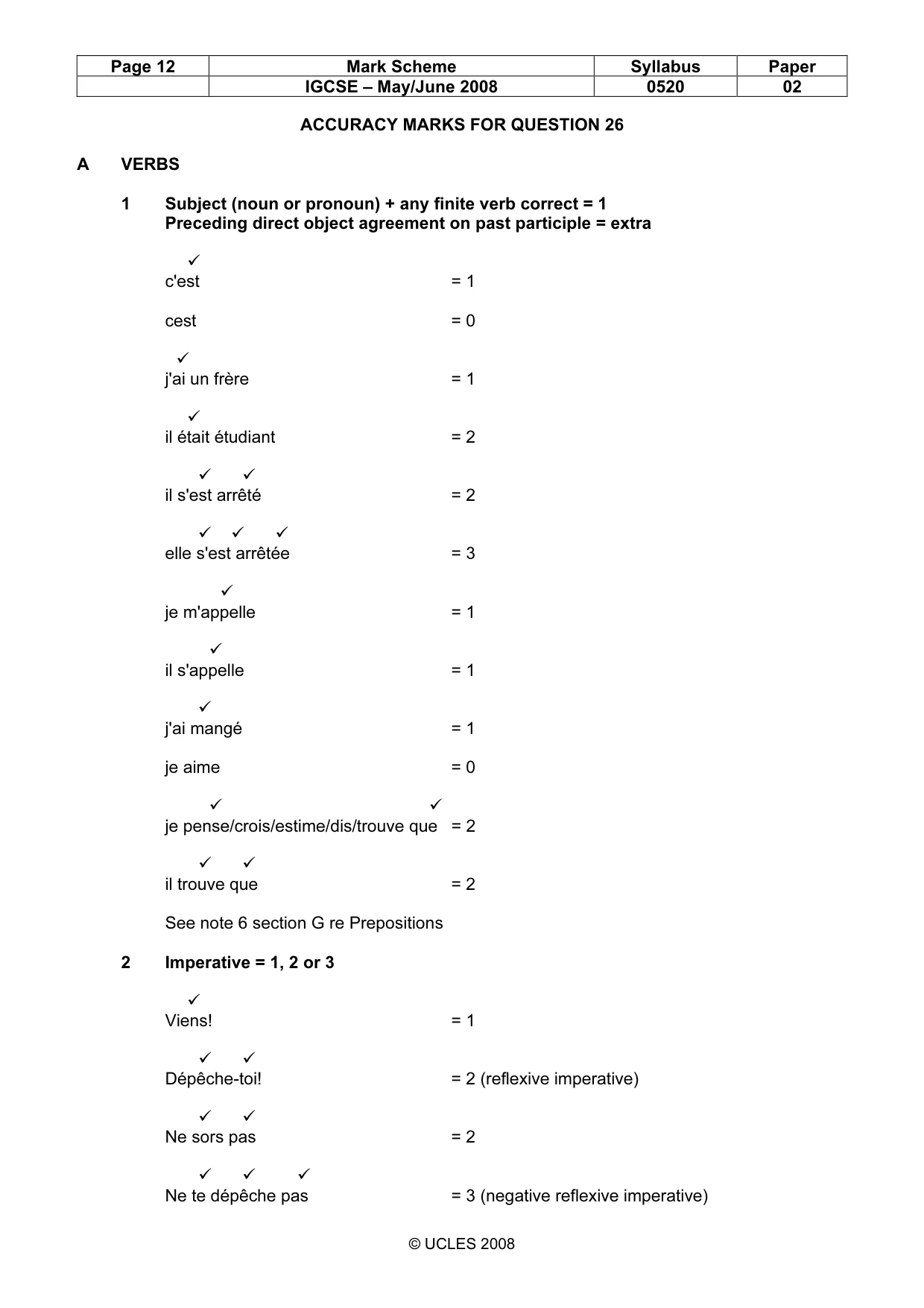 Mark scheme, page 12 of 31