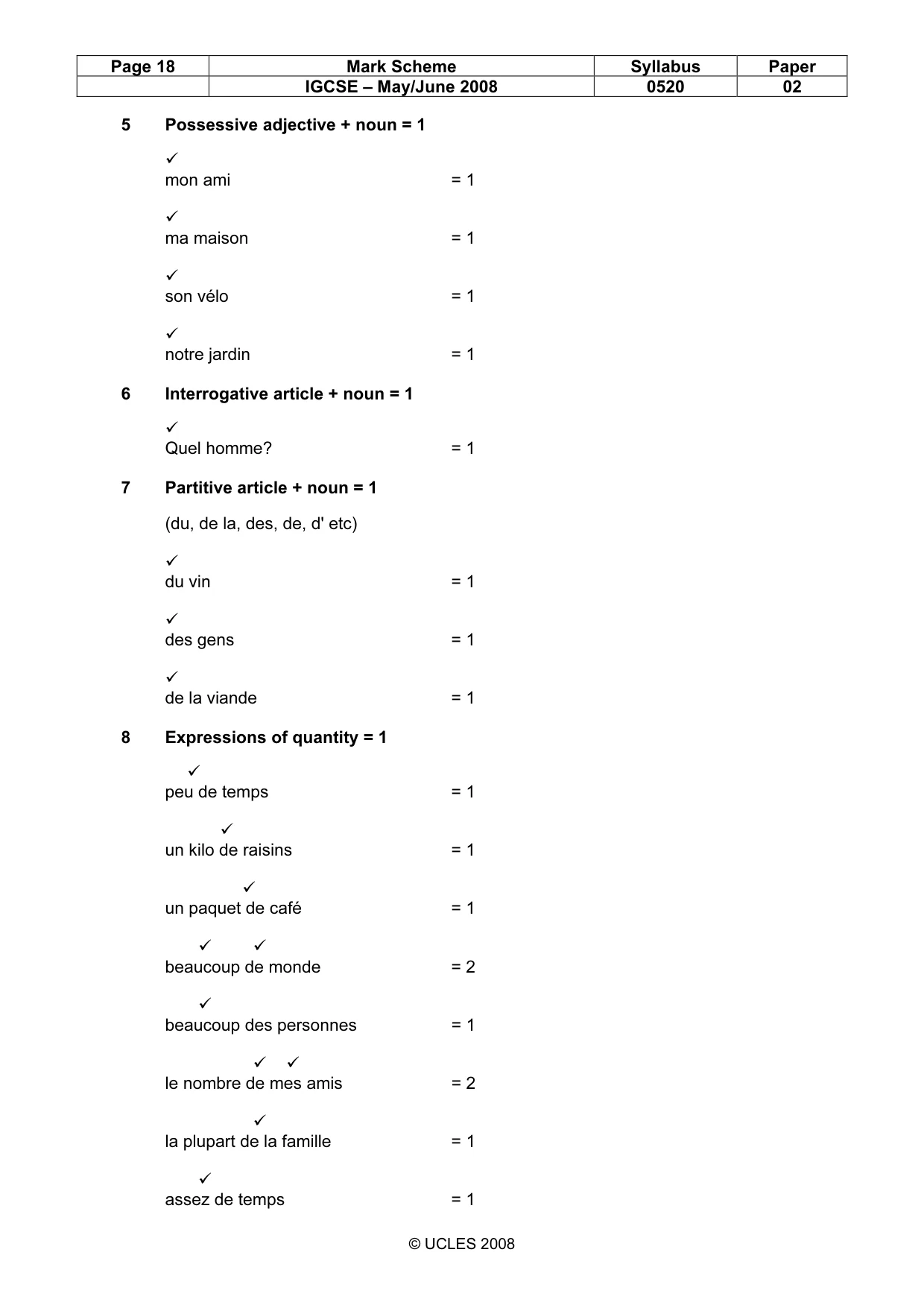 Mark scheme, page 18 of 31