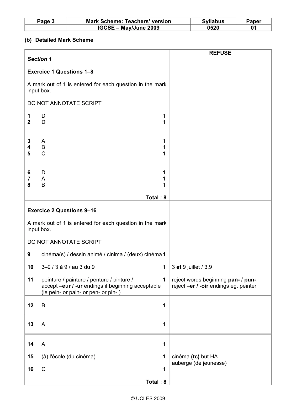 Mark scheme, page 3 of 19