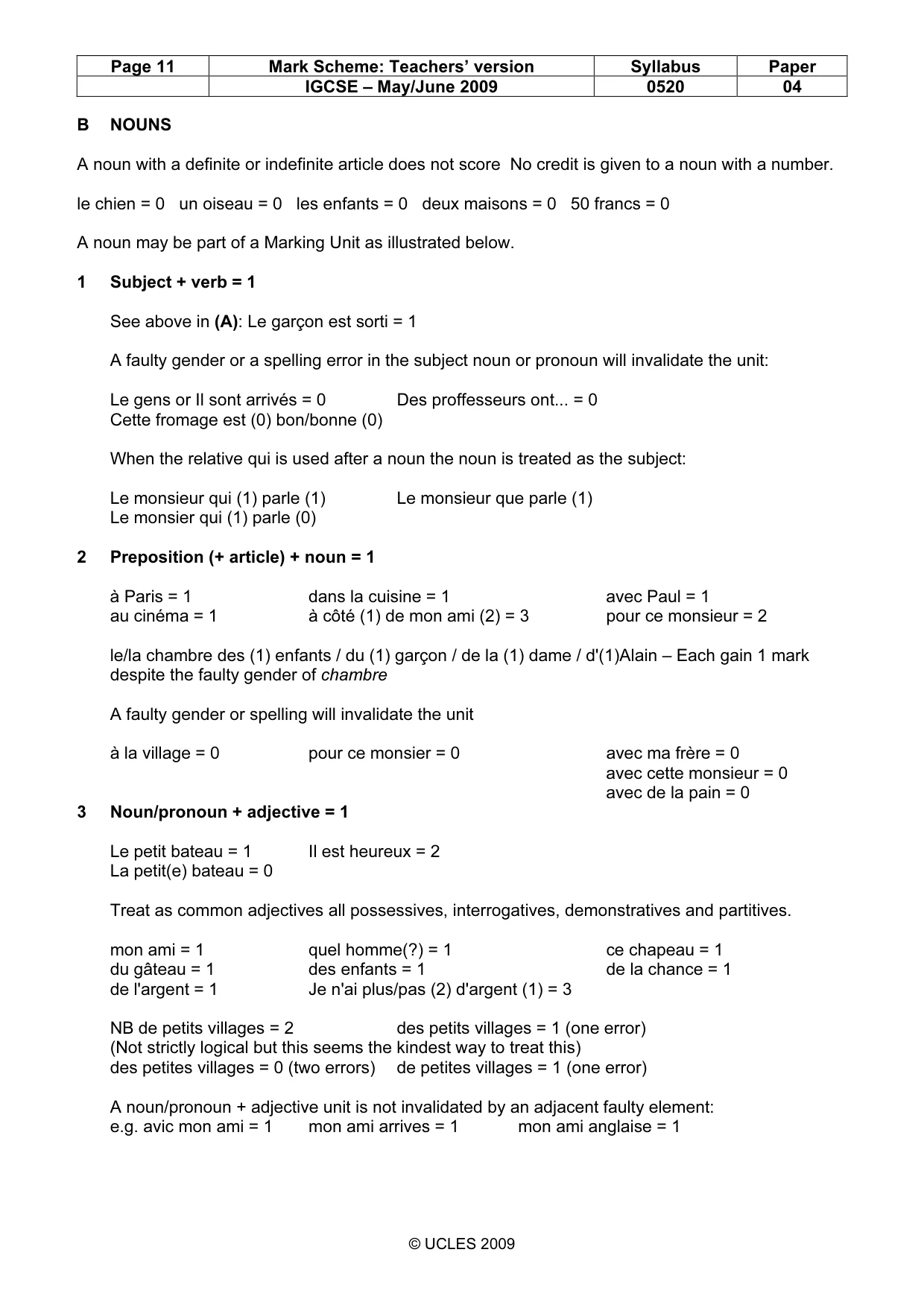Mark scheme, page 11 of 17