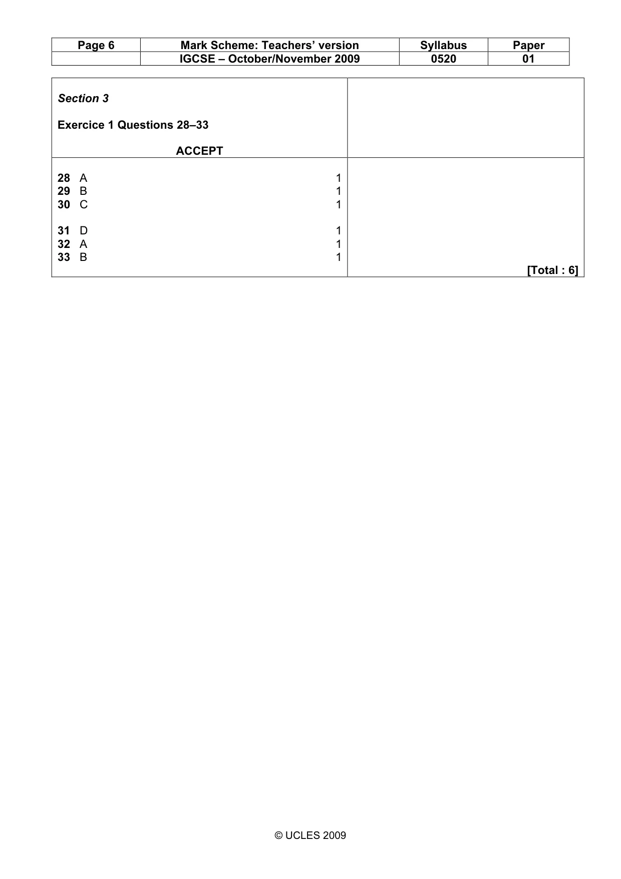 Mark scheme, page 6 of 18