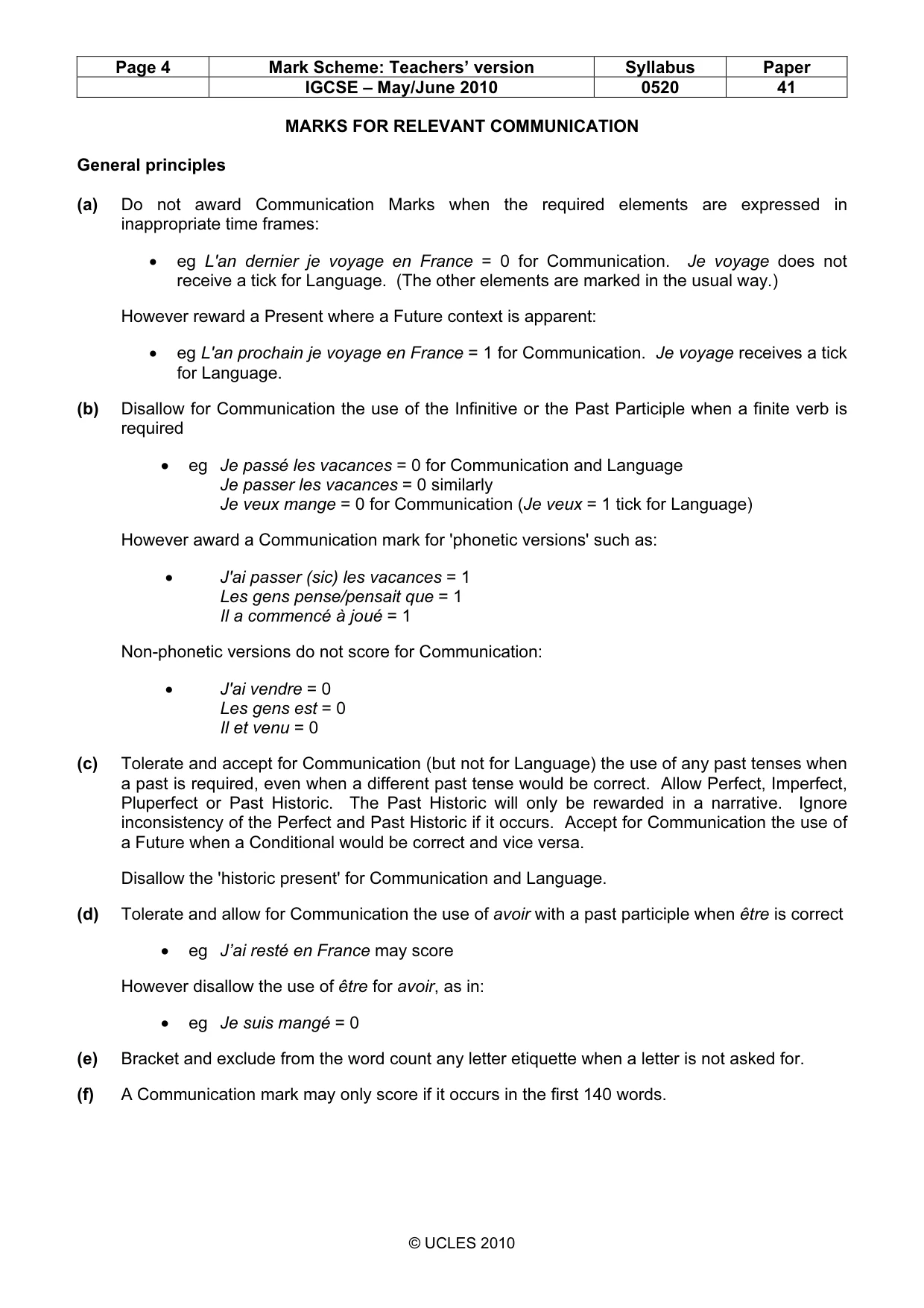 Mark scheme, page 4 of 16