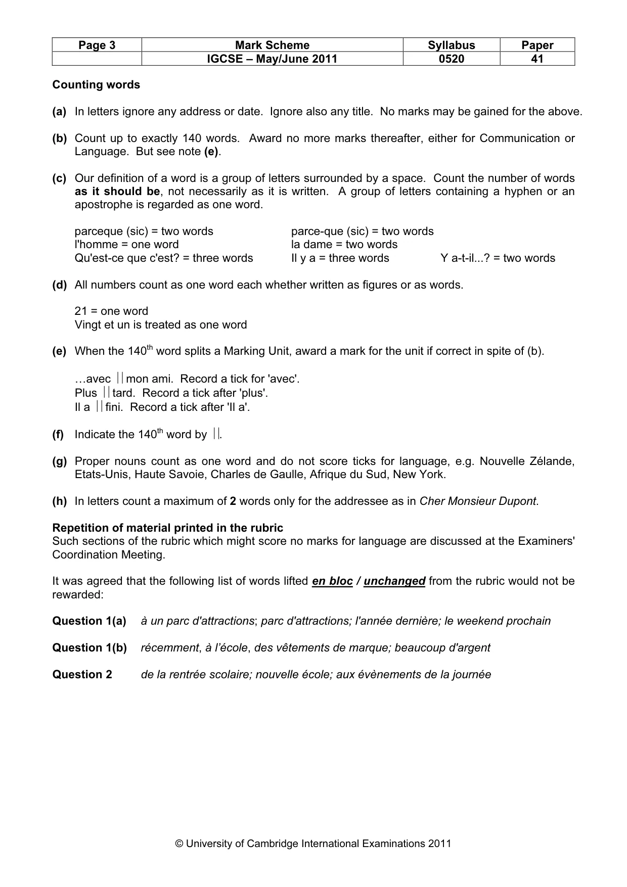 Mark scheme, page 3 of 18