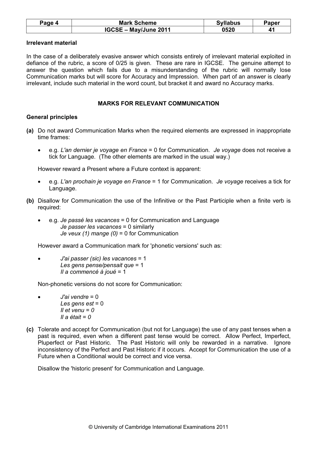 Mark scheme, page 4 of 18