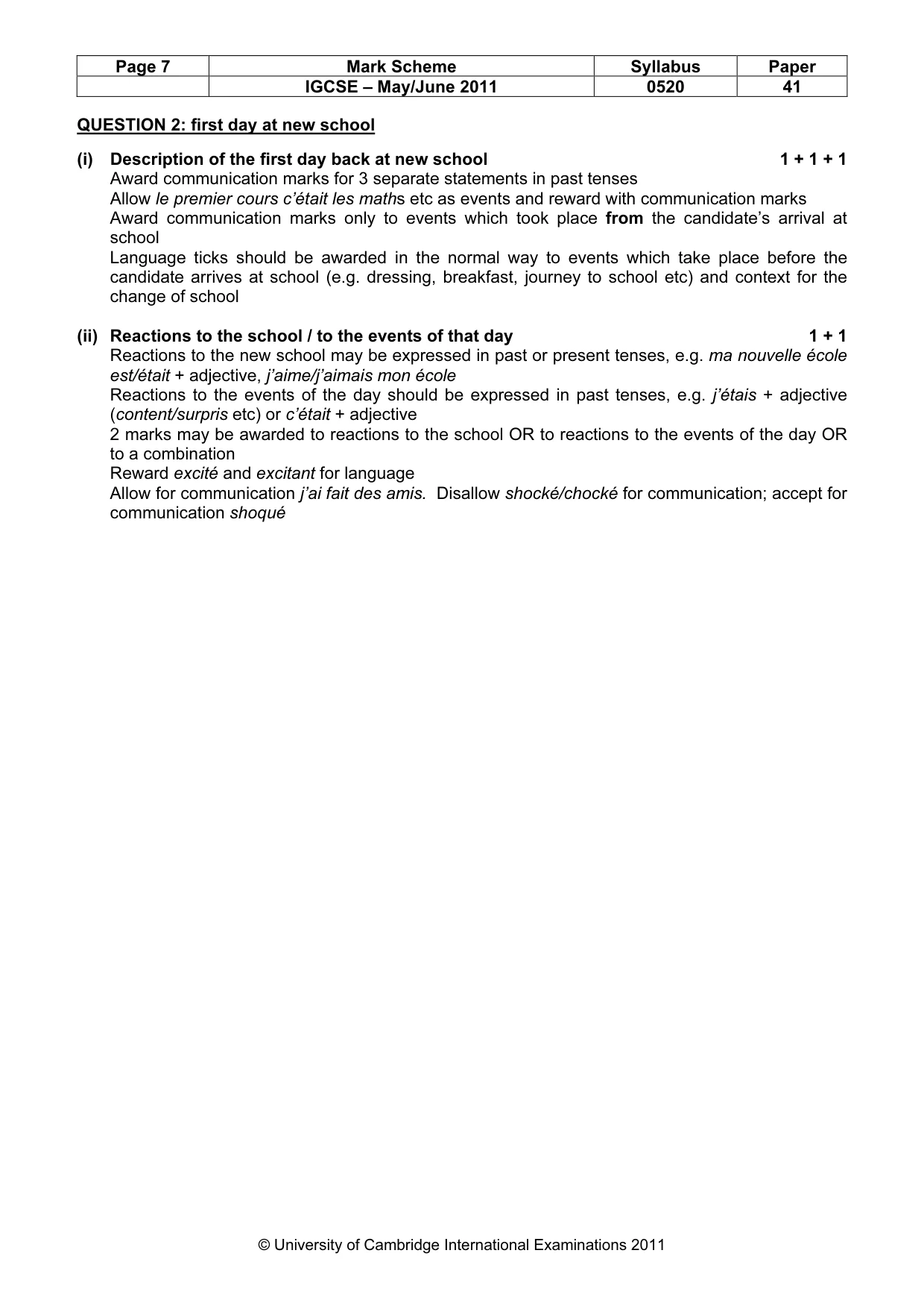 Mark scheme, page 7 of 18