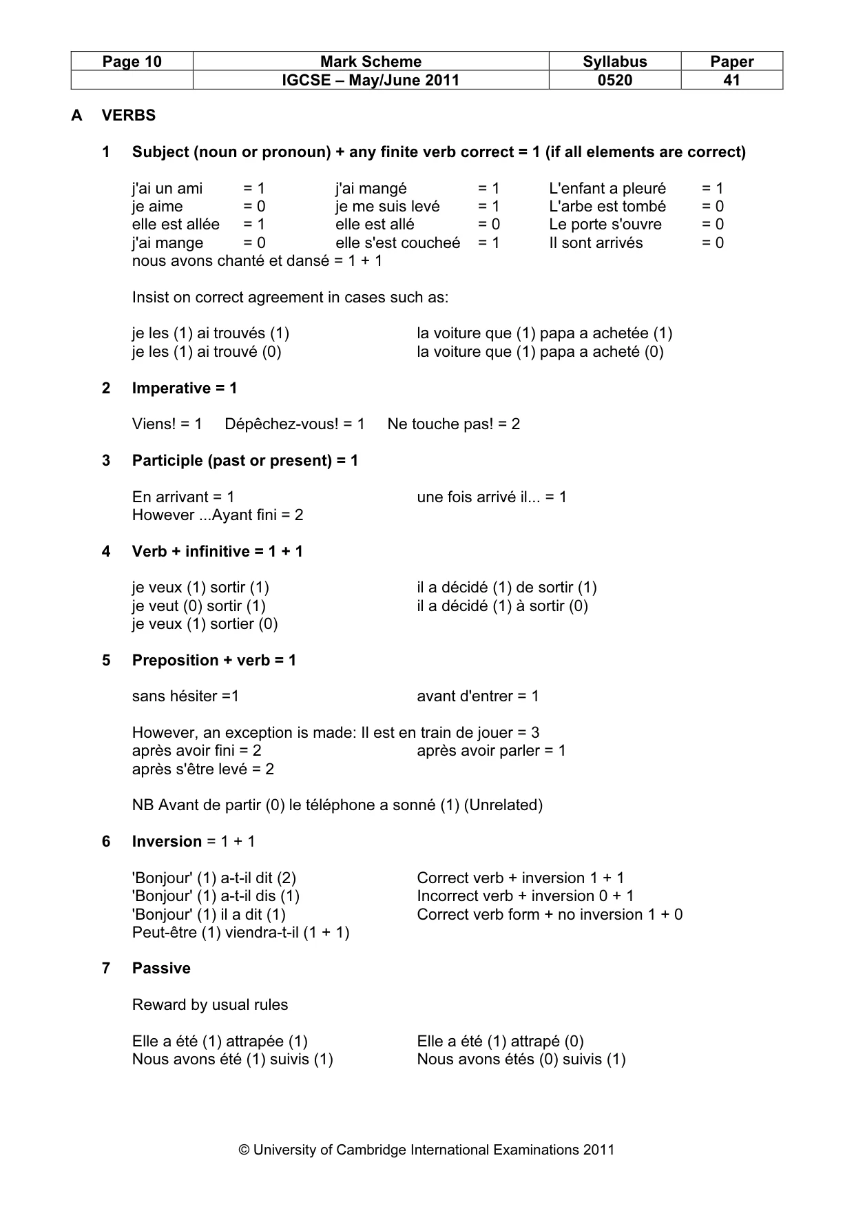 Mark scheme, page 10 of 18