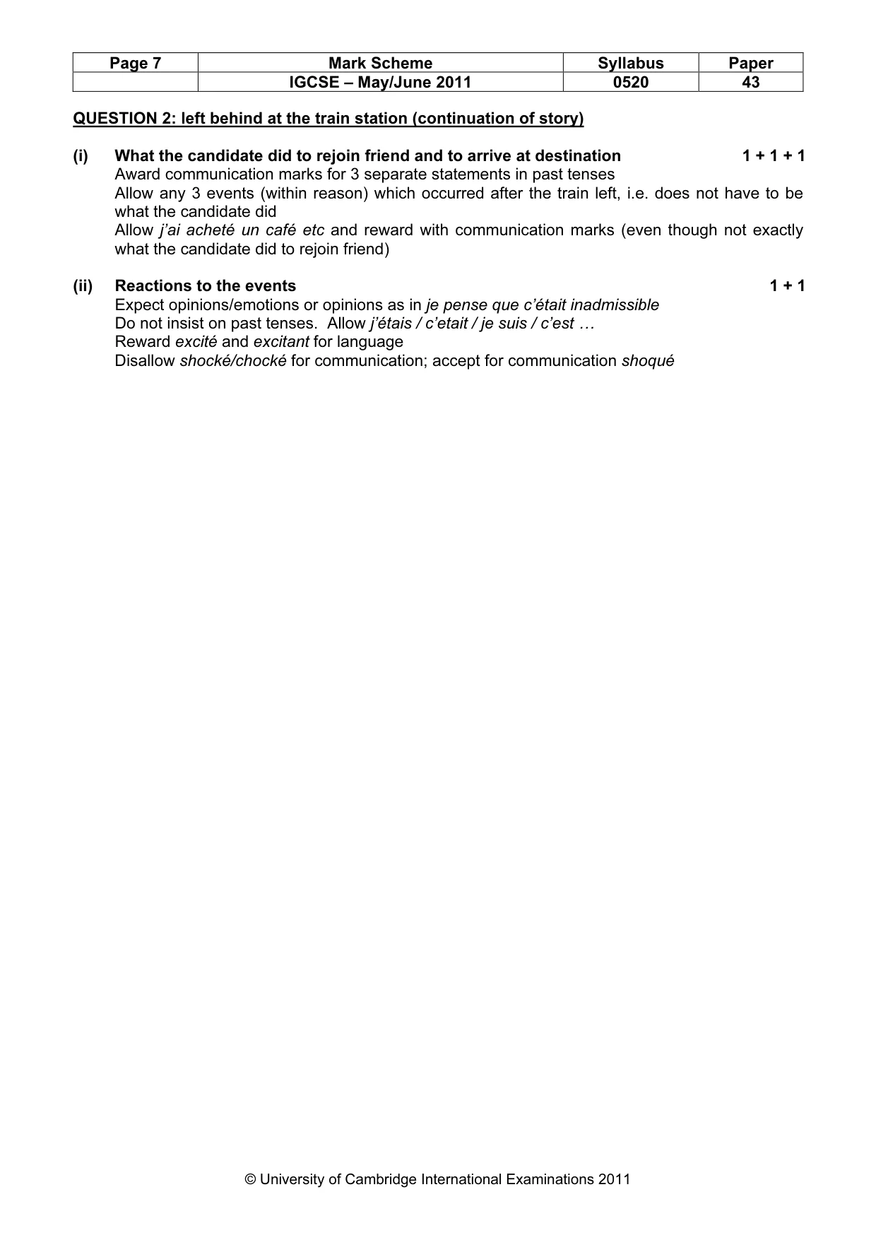 Mark scheme, page 7 of 18