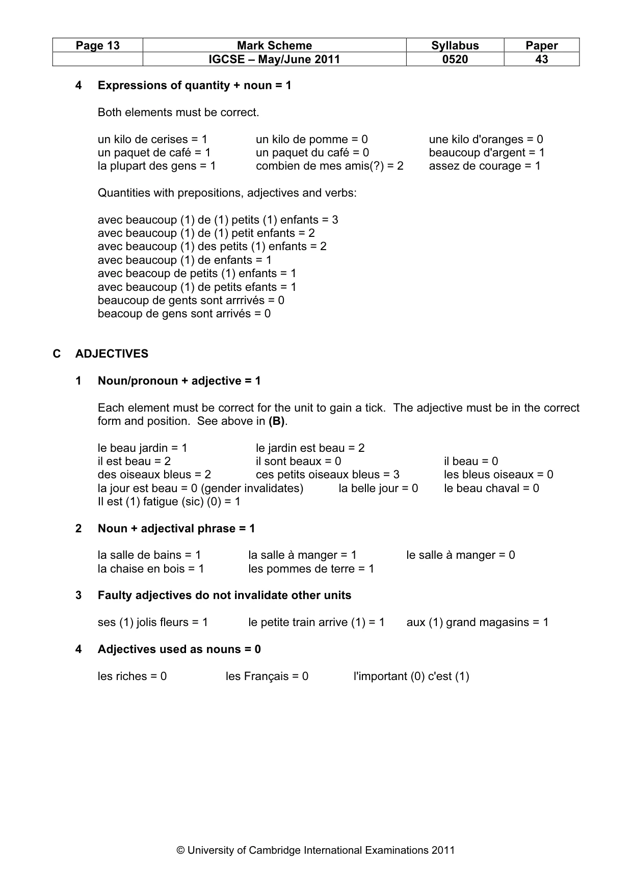 Mark scheme, page 13 of 18