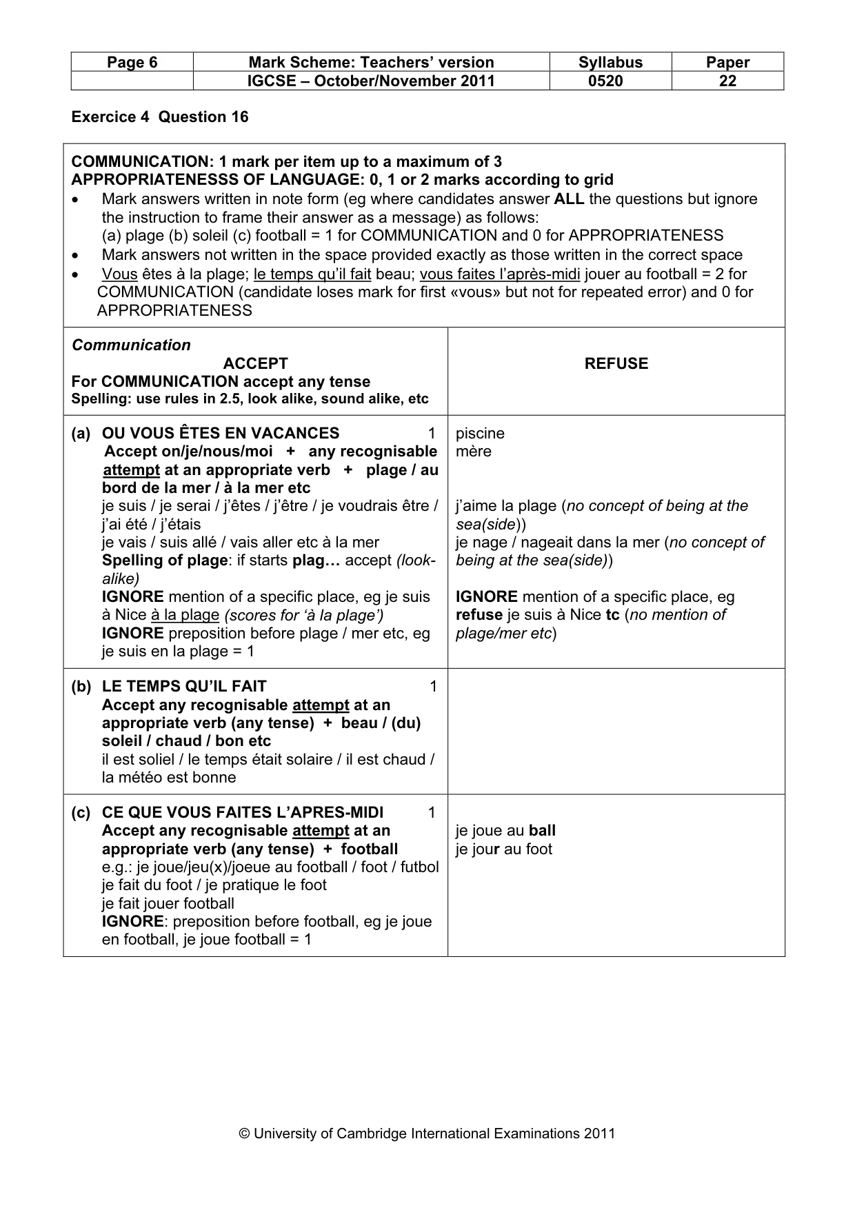 Mark scheme, page 6 of 17