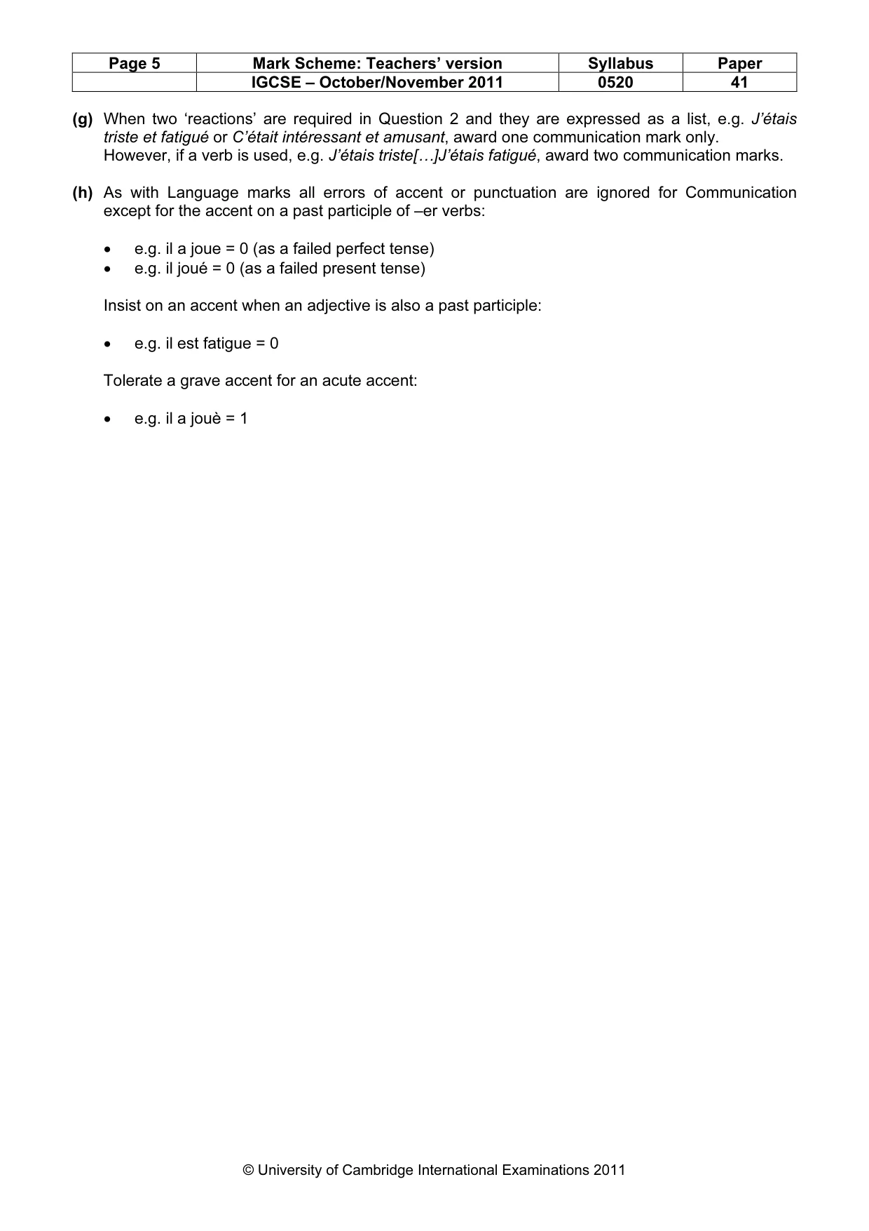Mark scheme, page 5 of 19