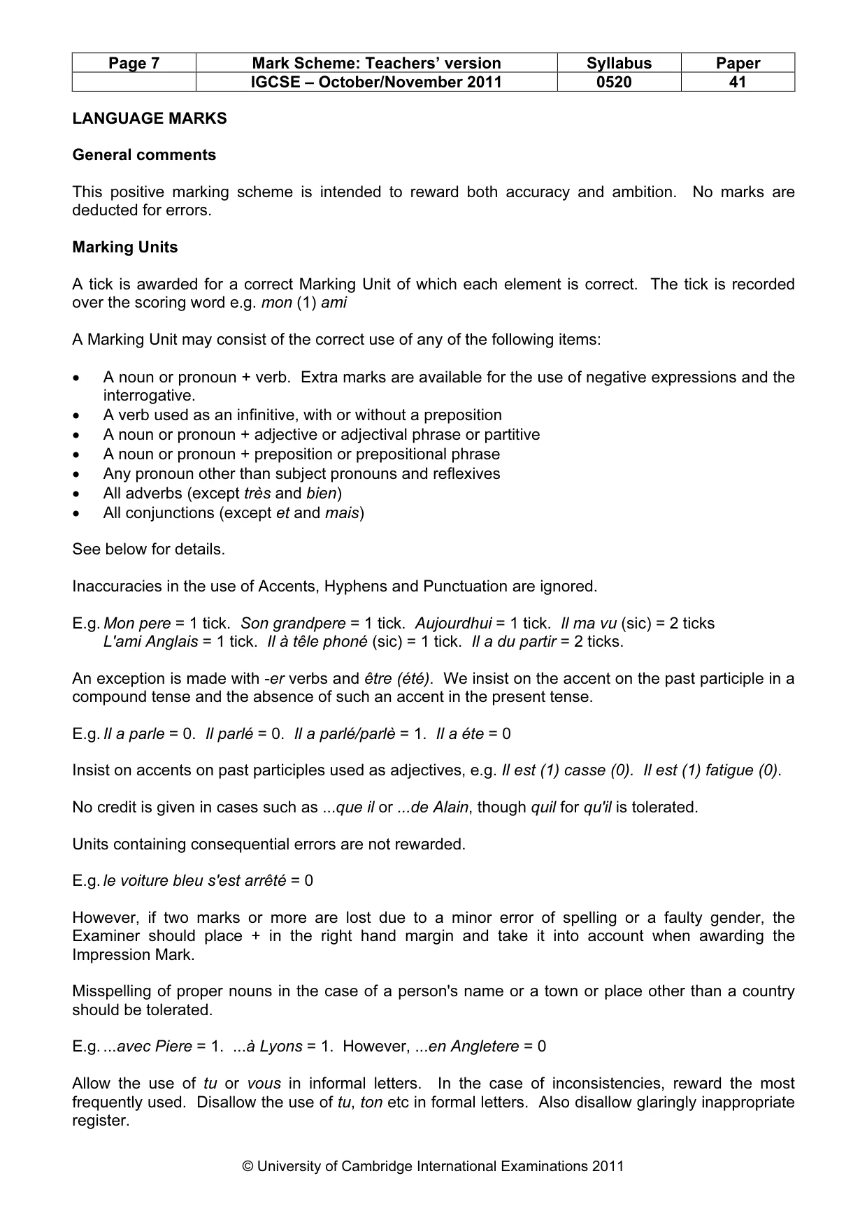 Mark scheme, page 7 of 19