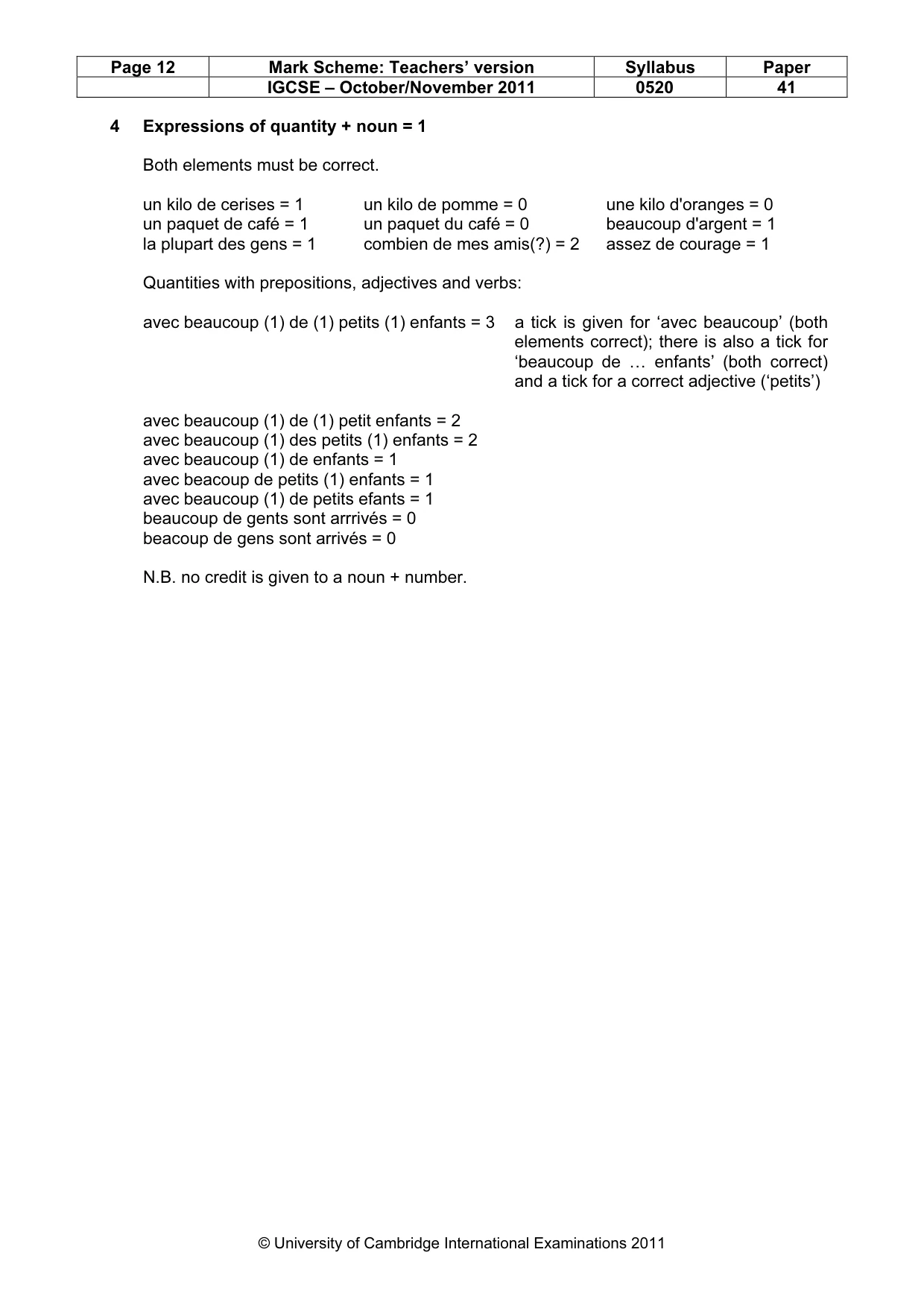 Mark scheme, page 12 of 19