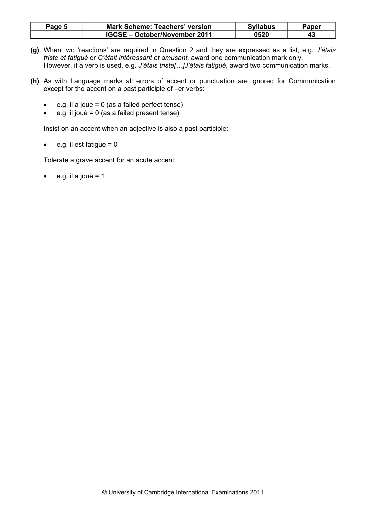 Mark scheme, page 5 of 19