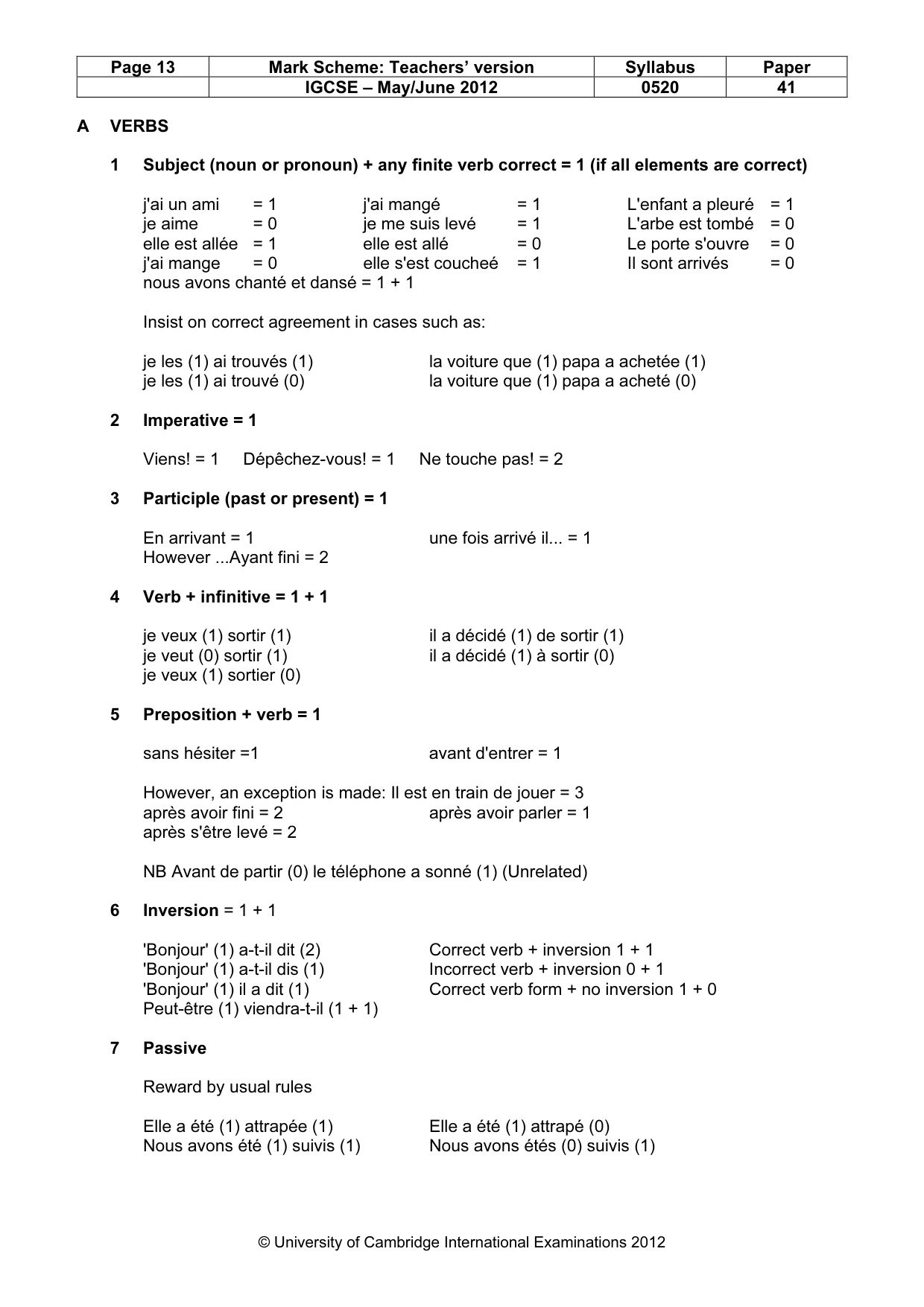Mark scheme, page 13 of 23