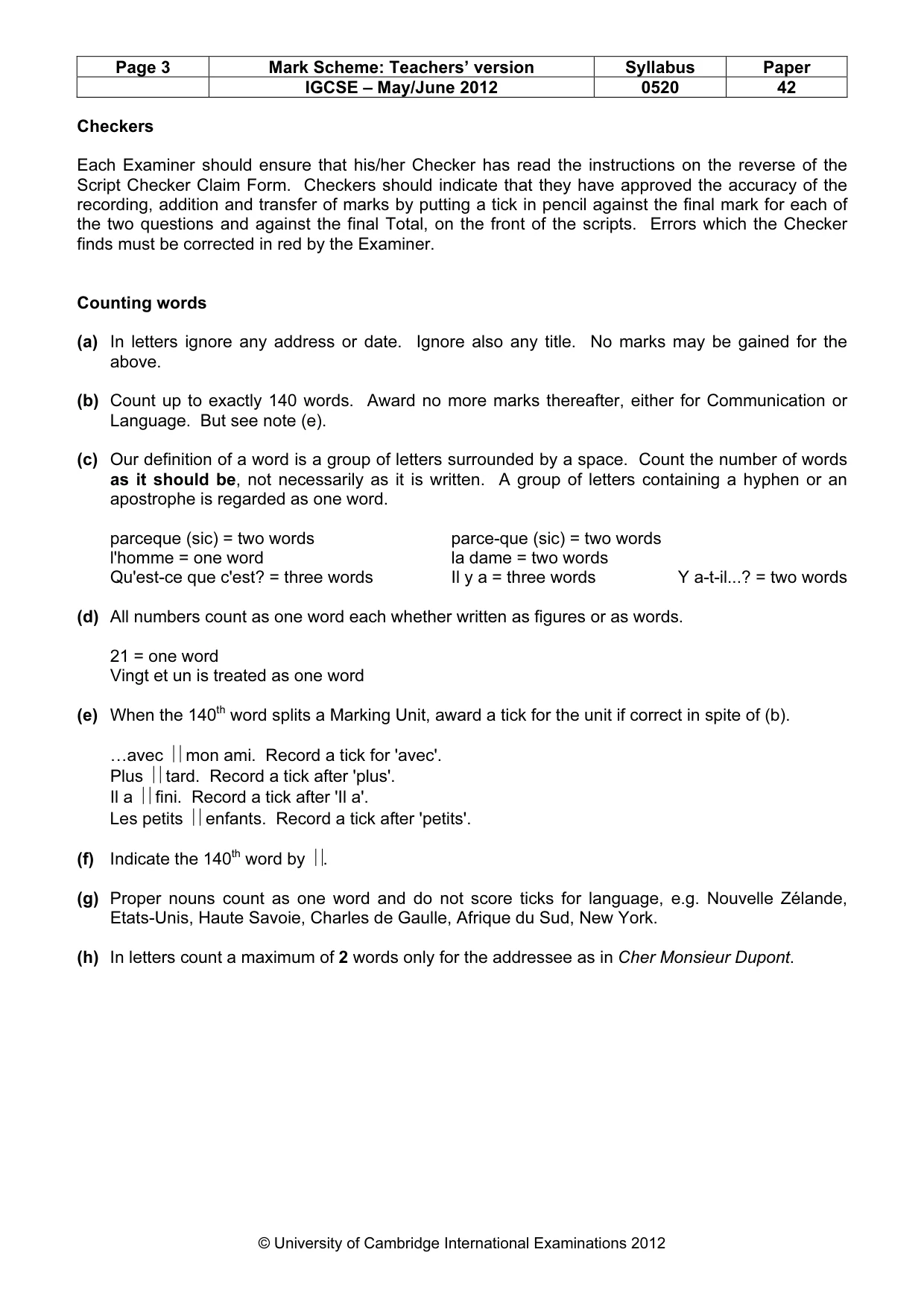 Mark scheme, page 3 of 22