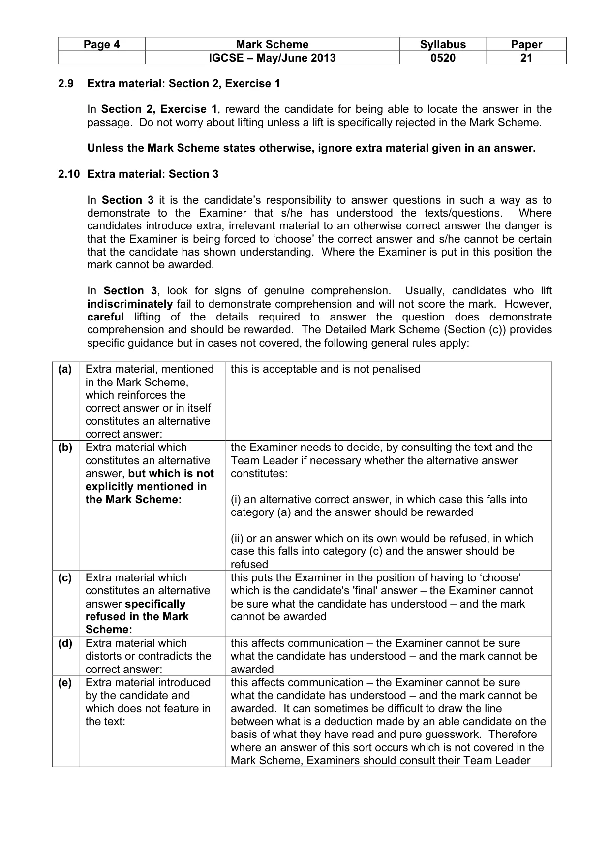 Mark scheme, page 4 of 19