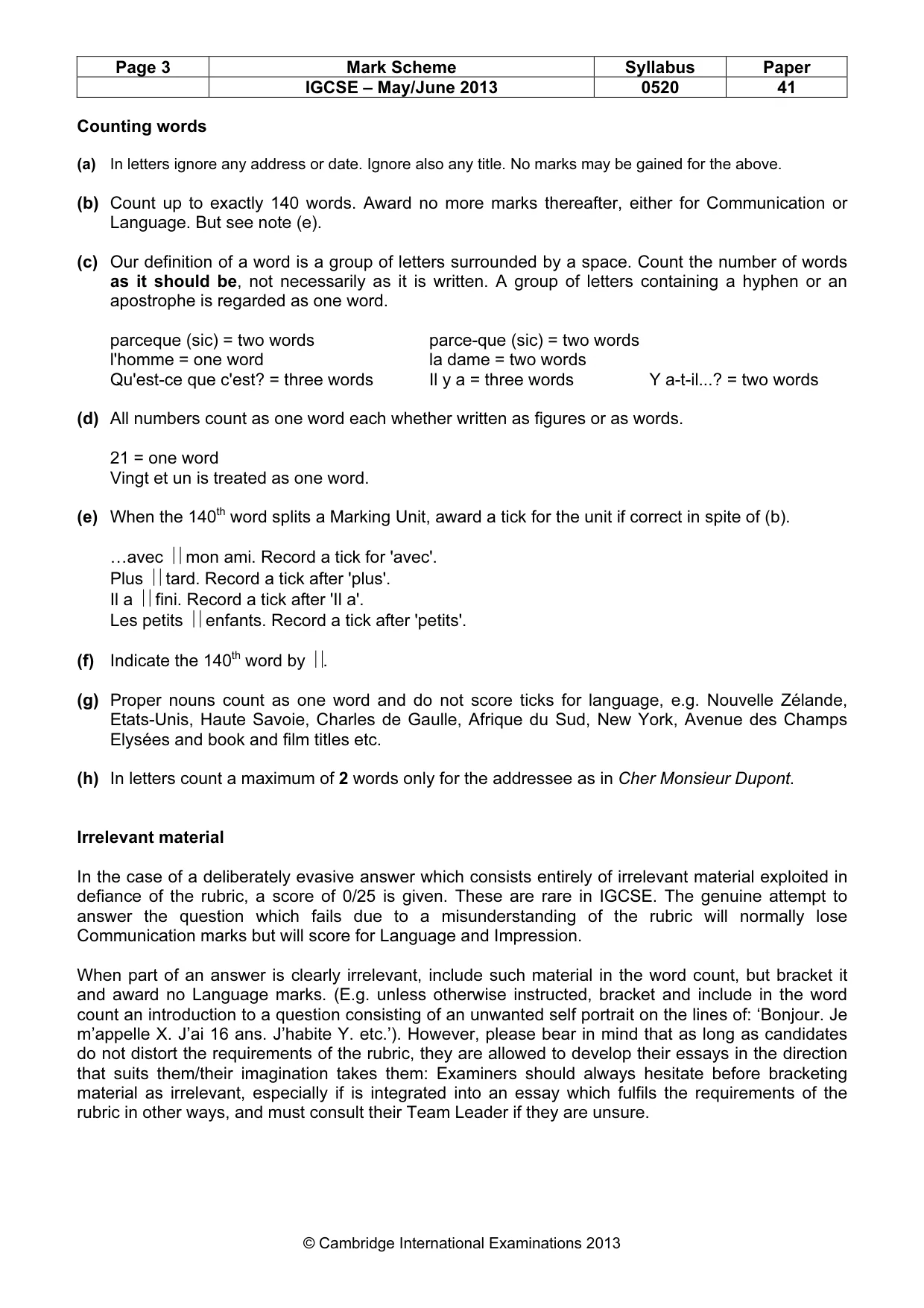 Mark scheme, page 3 of 24
