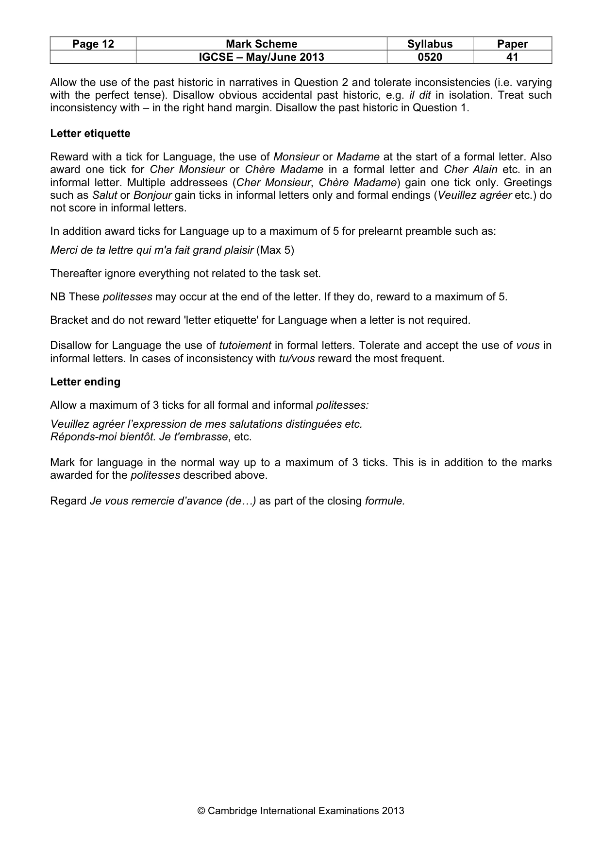 Mark scheme, page 12 of 24