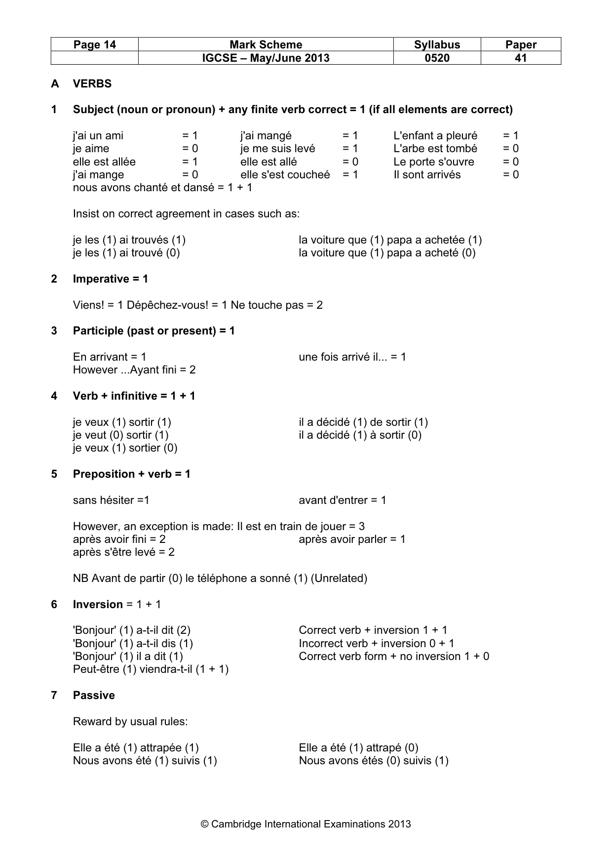 Mark scheme, page 14 of 24