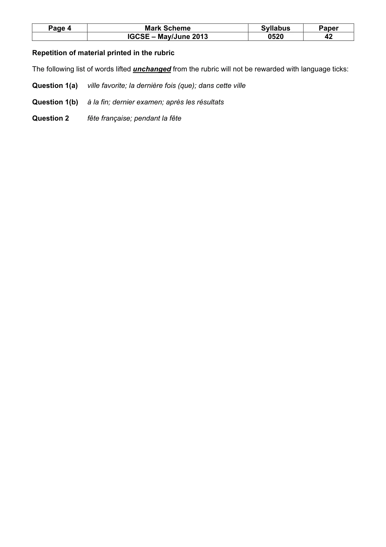 Mark scheme, page 4 of 23