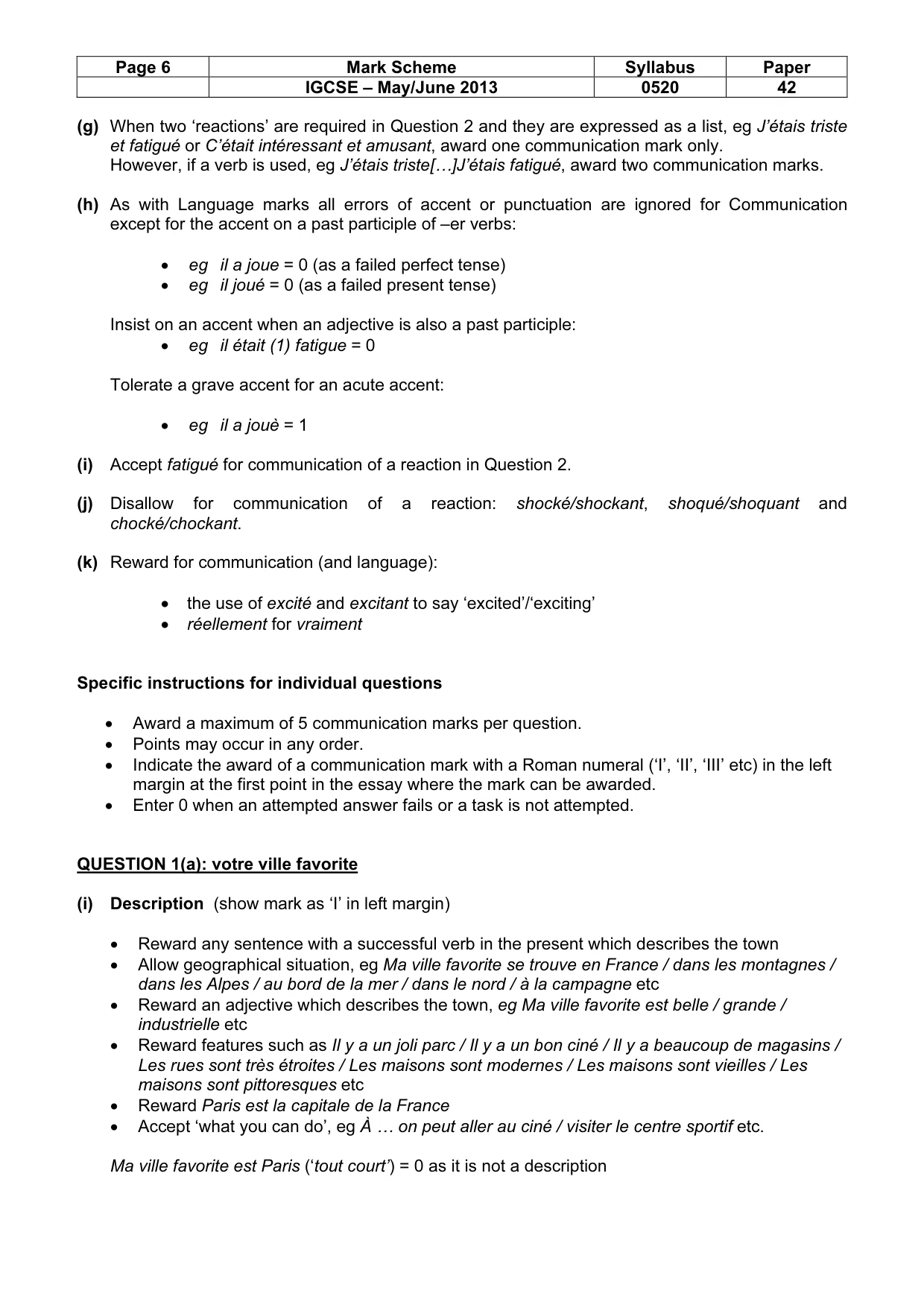 Mark scheme, page 6 of 23