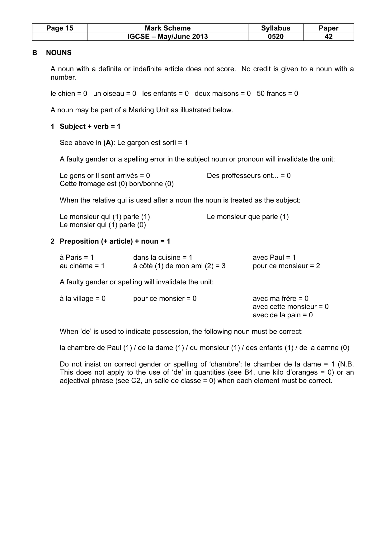 Mark scheme, page 15 of 23