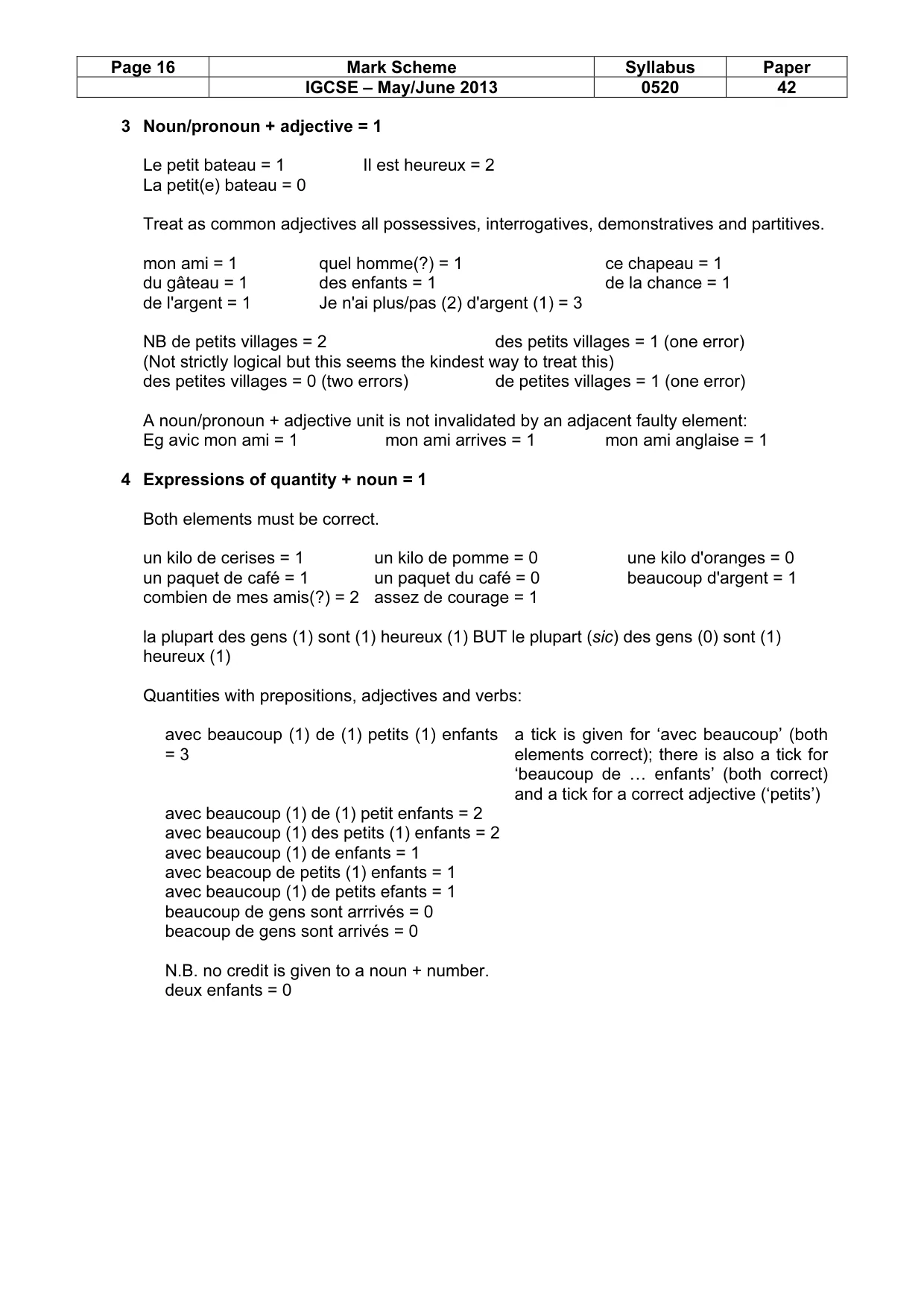 Mark scheme, page 16 of 23